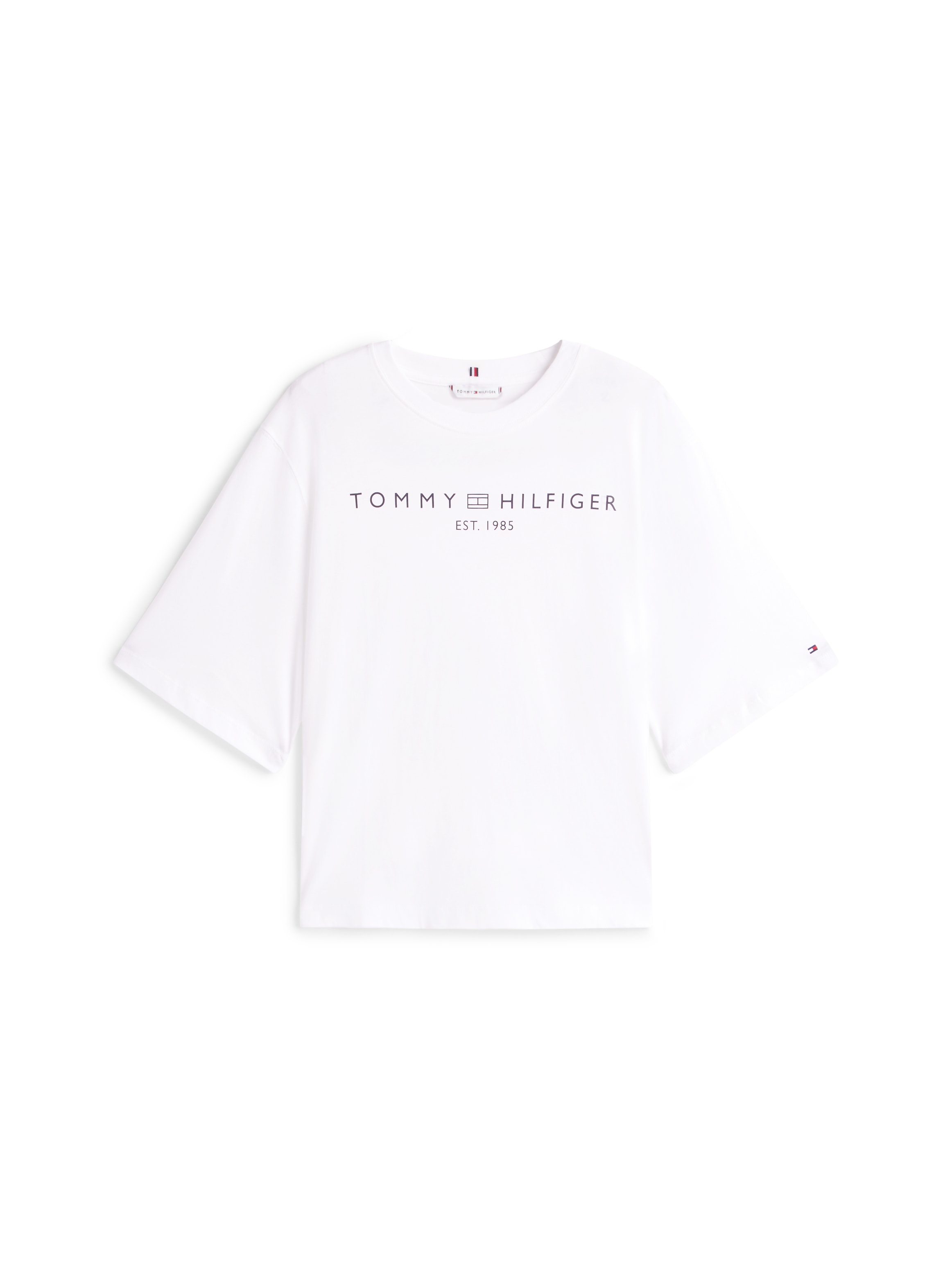 Tommy Hilfiger Curve T-Shirt »CRV CORP LOGO TRAPEZE C-NK TEE« in großen Größen