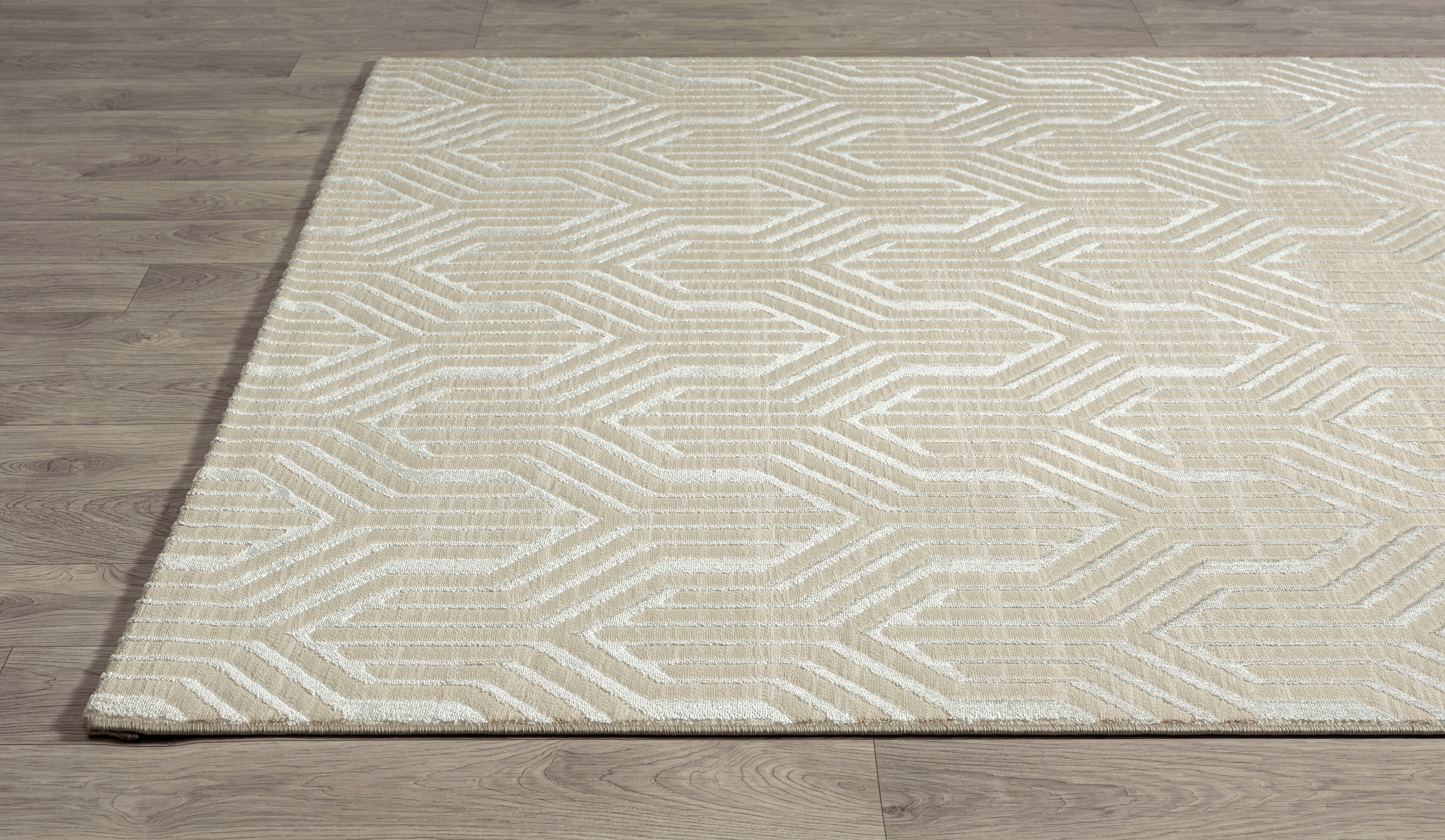 merinos Teppich »Creation 50057«, rechteckig, 10 mm Höhe, elegant, glänzend, Kurzflor, pflegeleicht, Wohnzimmer