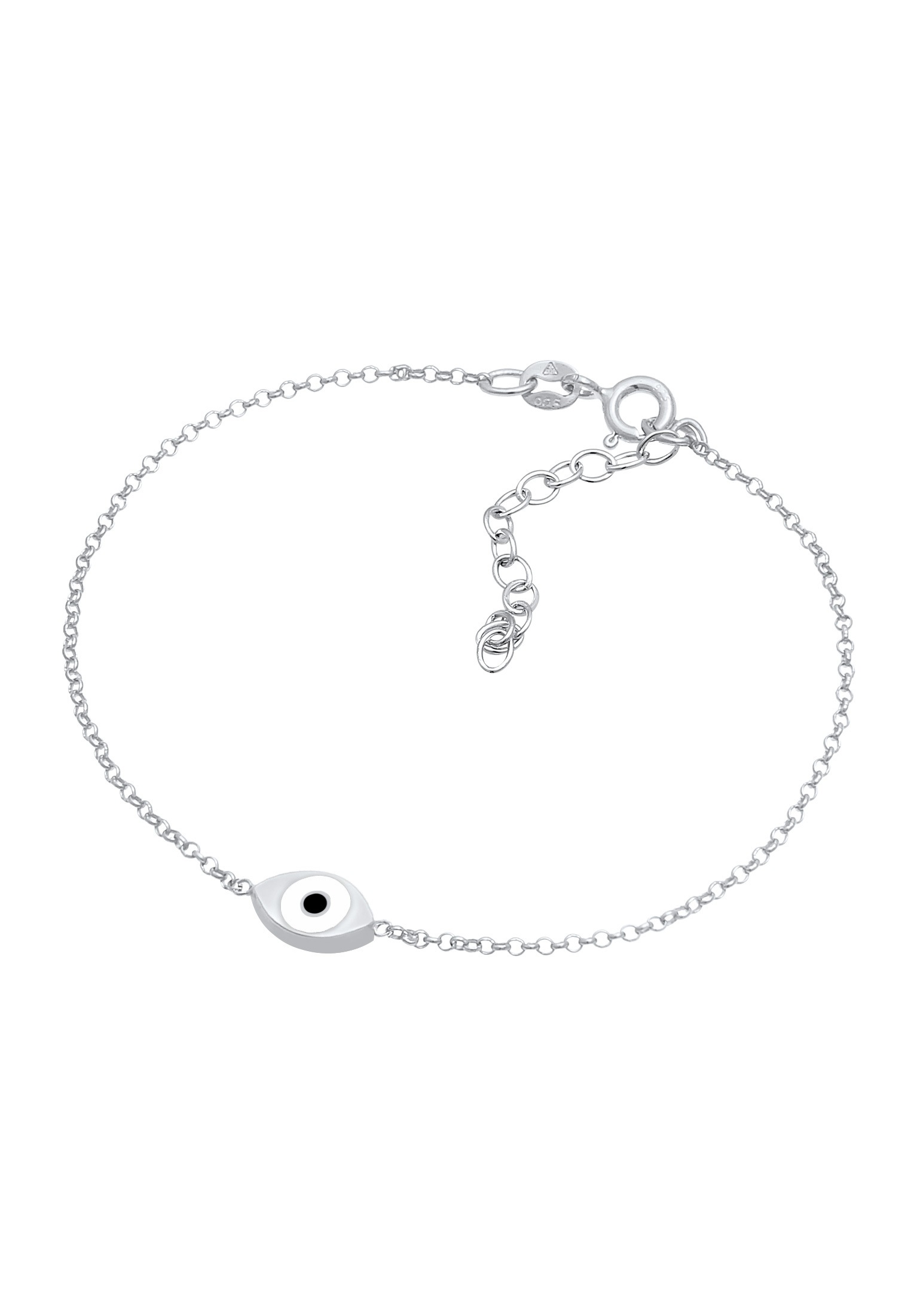 Elli Armkette »Armband Evil Eye Auge Symbol Emaille 925er Silber«