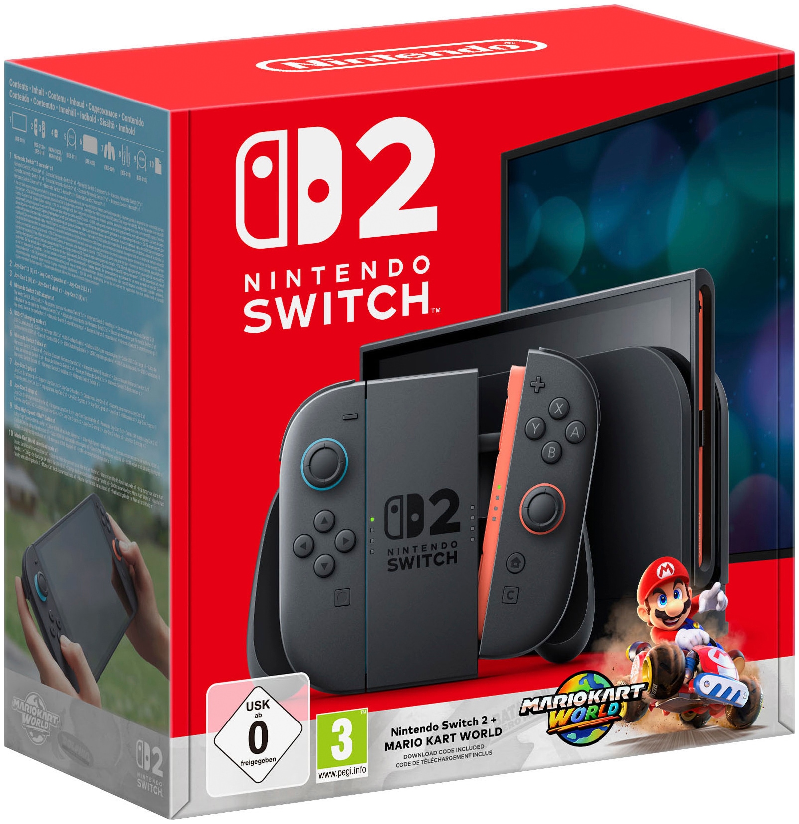 Nintendo Switch 2 Konsolen-Set »Switch 2 + Mario Kart World inkl. Super Mario Galaxy 1+2« 256 GB Set, 