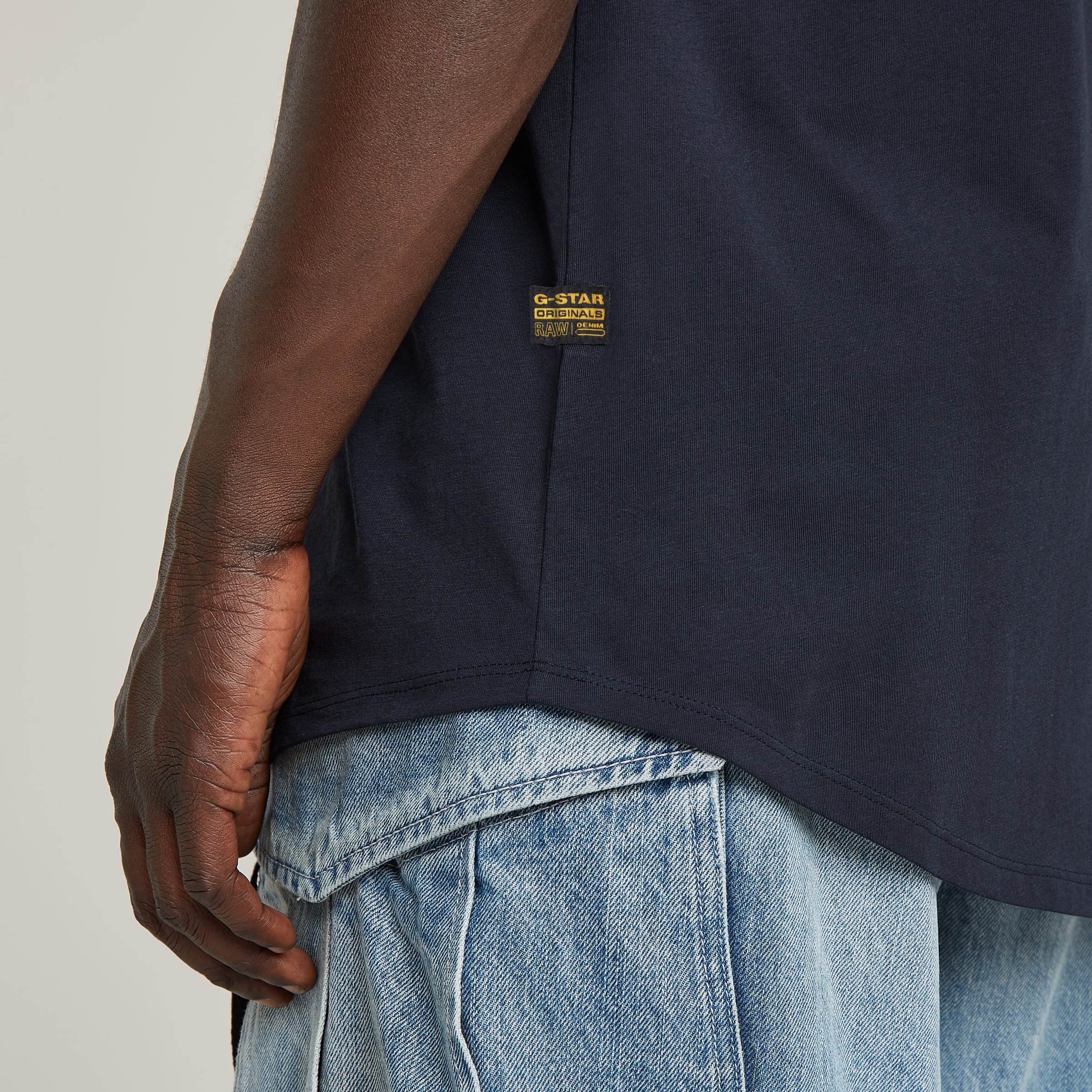 G-STAR Kurzarmshirt »Lash« Rundhals, Logoapplikation