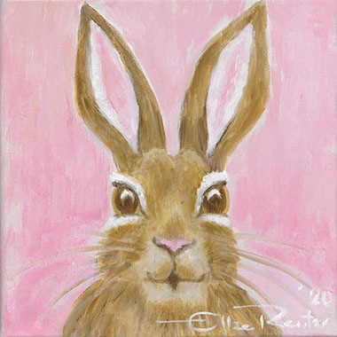 queence Leinwandbild »Little Bunny in Rosa«, Hase, (1 St.)