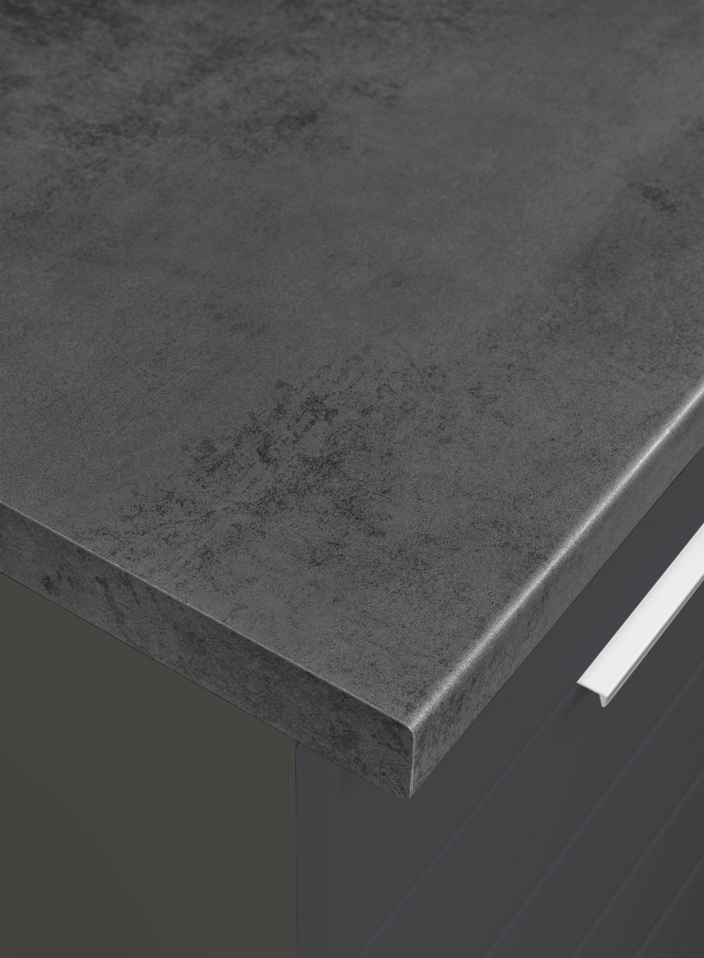 KOCHSTATION Küchenzeile »KS-Luhe« 330 cm breit, wahlweise mit oder ohne E-Geräten, gefräste MDF-Fronten