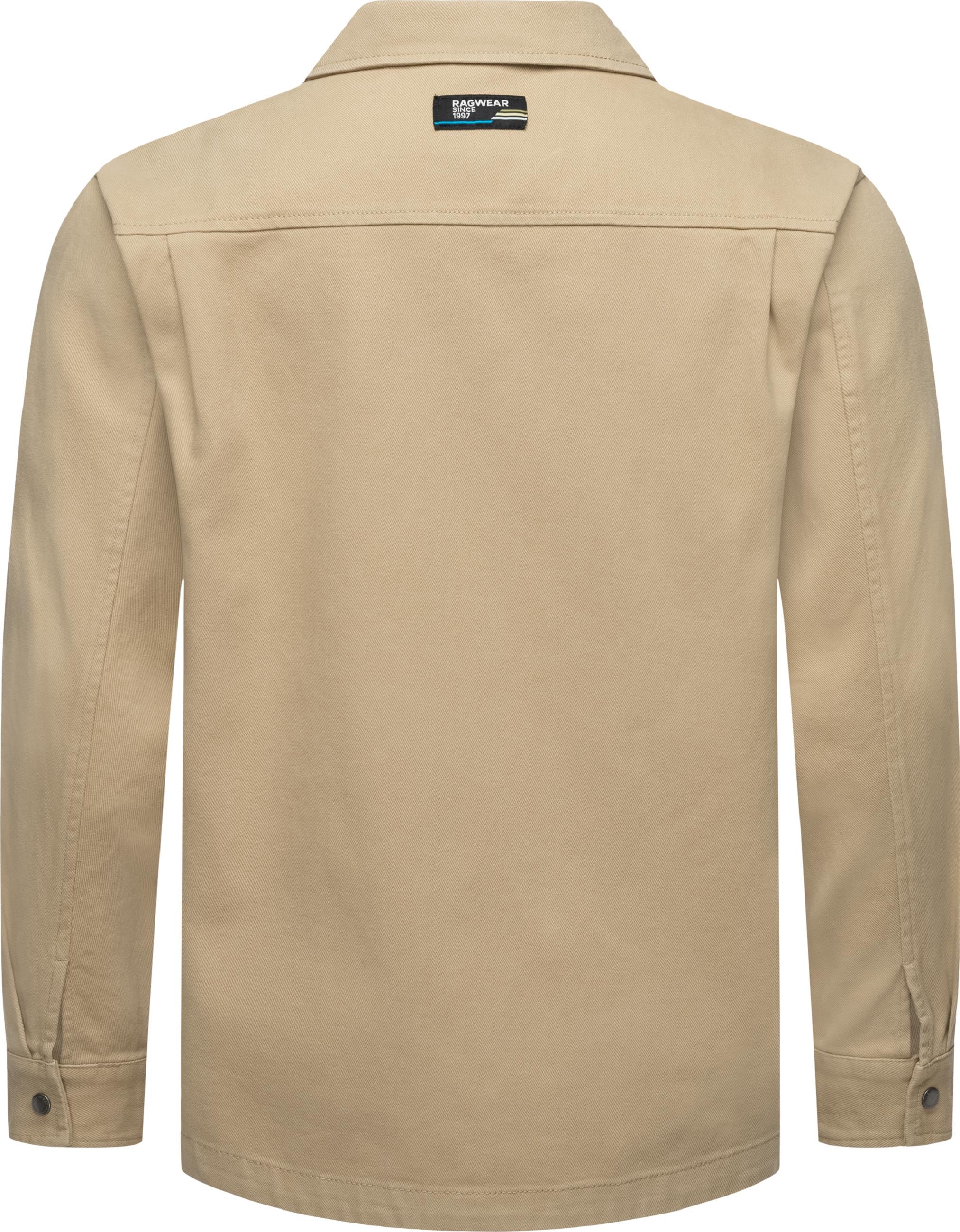 Ragwear Outdoorjacke »Übergangsjacke Liwty«, ohne Kapuze, stylische Herren Hemdjacke mit Brusttasche