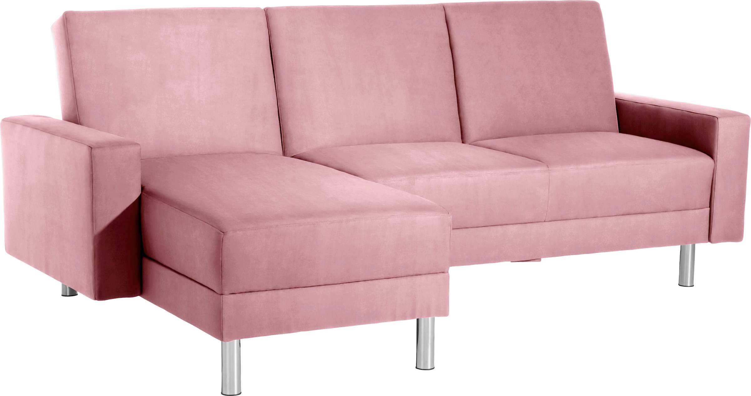 Max Winzer® Schlafsofa »Just Fresh modernes kubisches Sofa, Rückenverstellung für Sitzkomfort« Recamiere links oder rechts montierbar, elegante Metallfüße