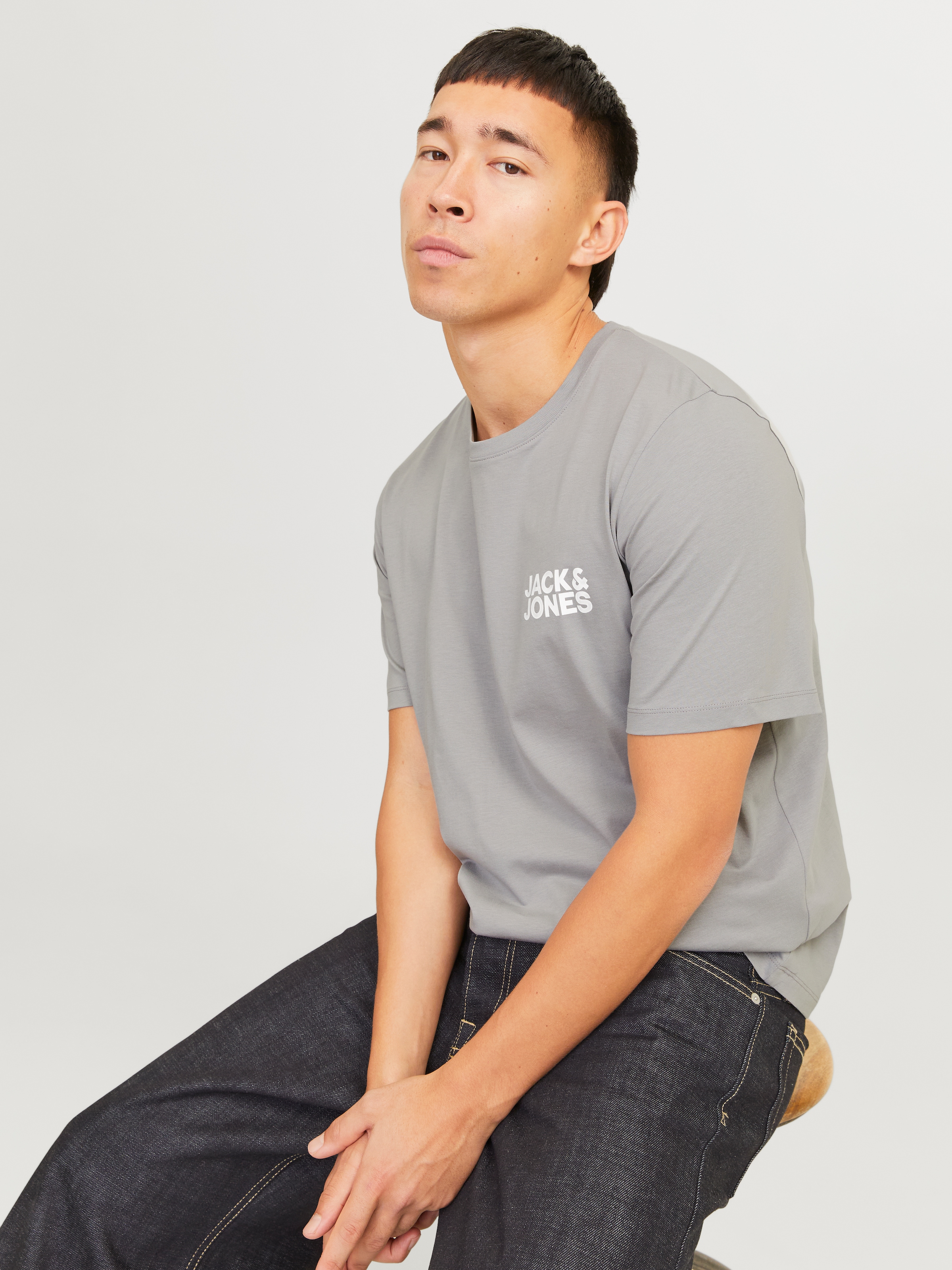 Jack & Jones Rundhalsshirt »JJECORP LOGO TEE SS«, mit Logo Print