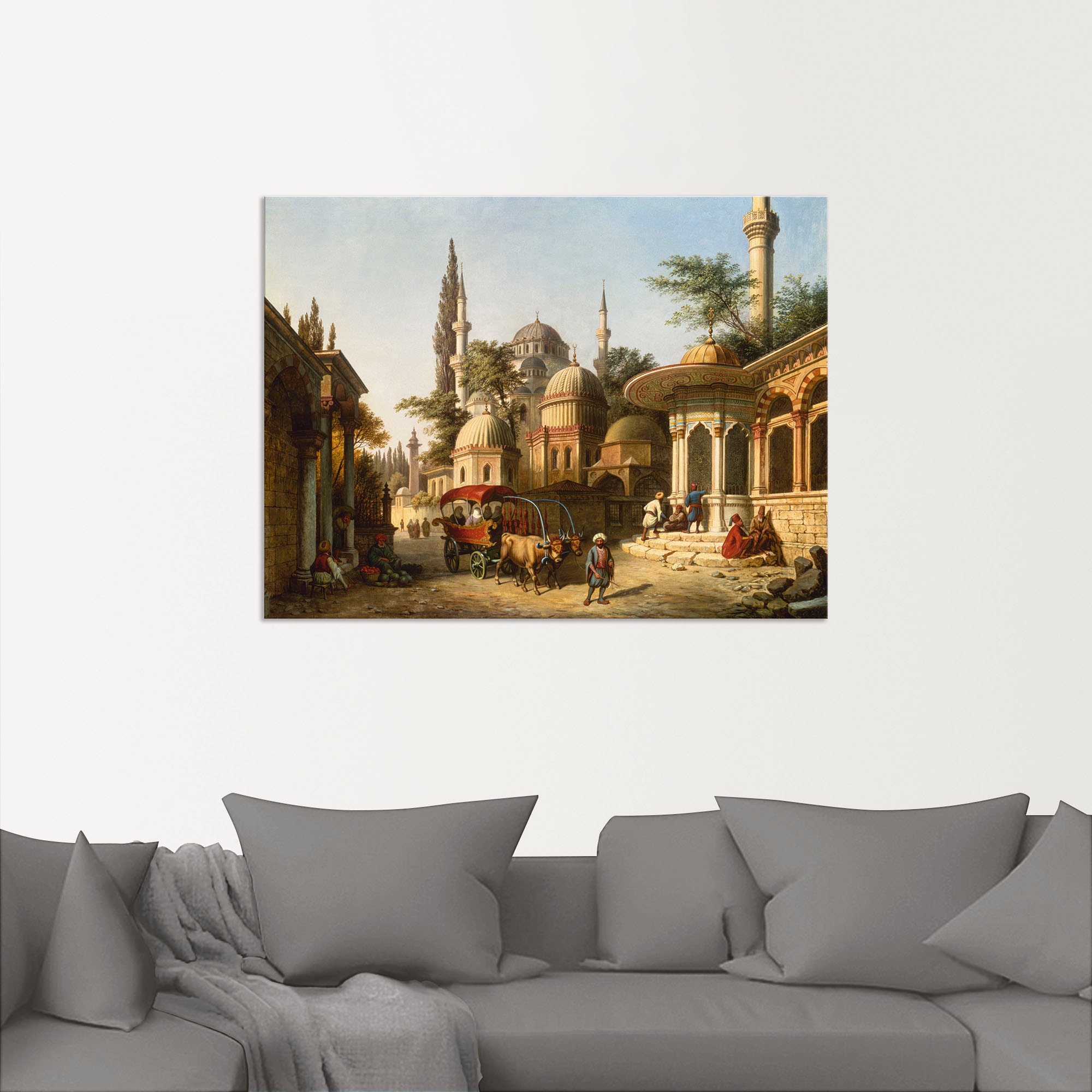 Artland Wandbild »Ansicht einer Moschee in Istanbul«, Gebäude, (1 St.), als Alubild, Outdoorbild, Leinwandbild, Poster in verschied. Größen