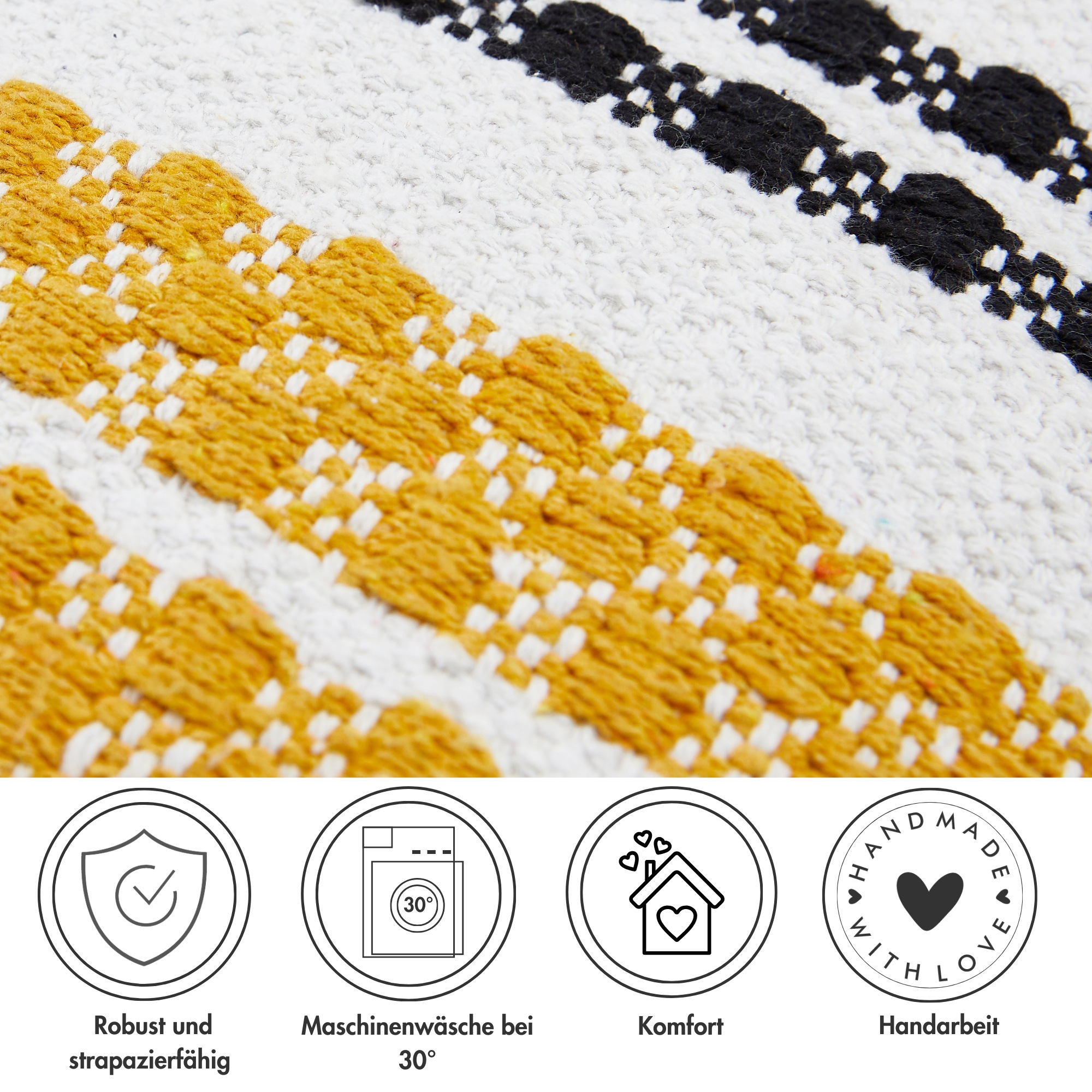 Andiamo Dekokissen »Malena« Ethnomuster, Sofakissen, Kissenhülle mit Füllung, eckig, 45x45 cm