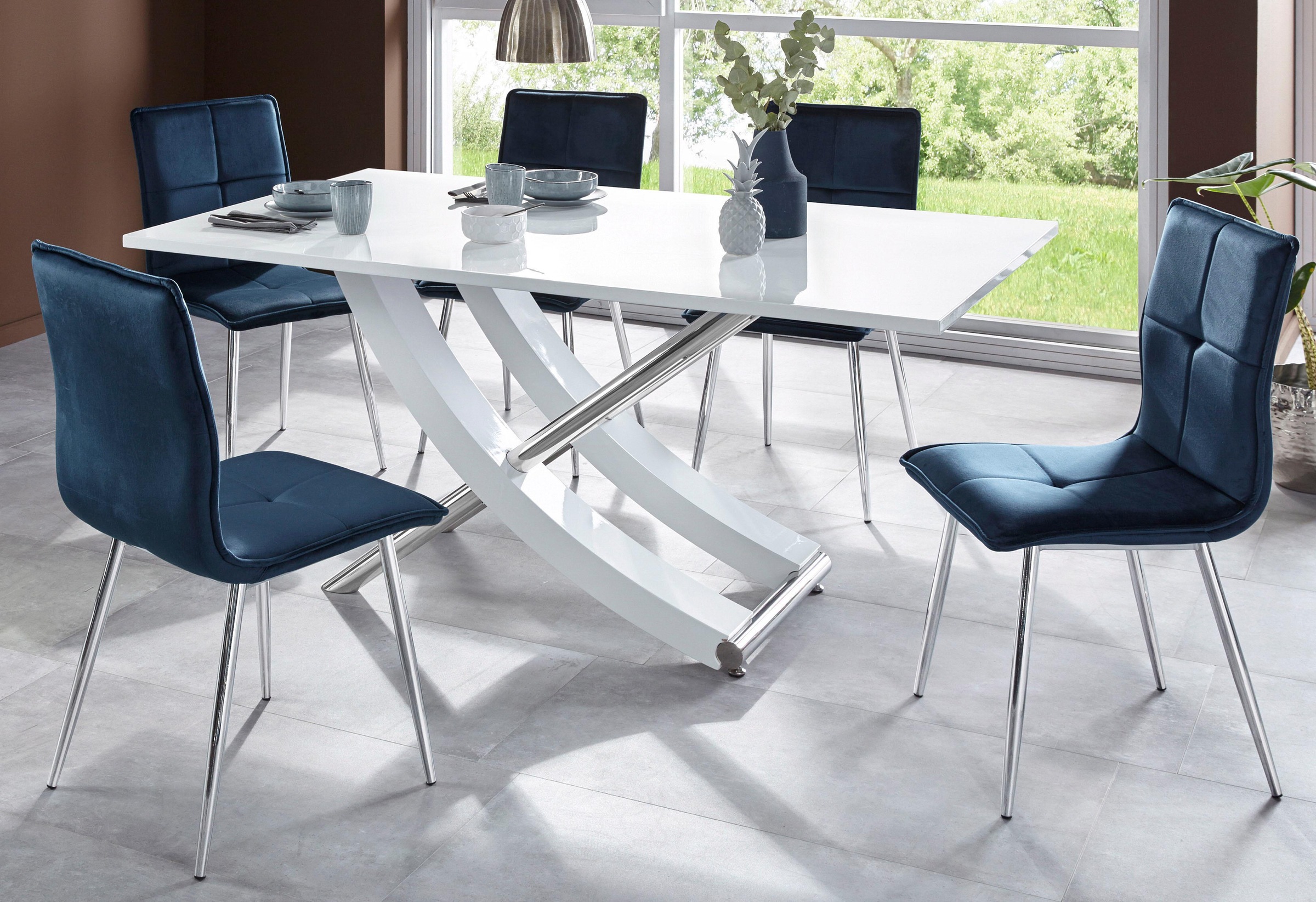 INOSIGN Esstisch »Kaleo, TOPSELLER!«, (Tisch, Esstisch), Breite 160 cm, modernes Design, stabil, Hochglanz
