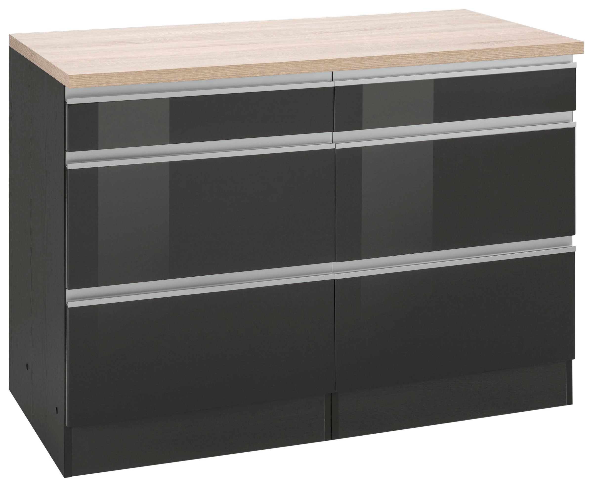 KOCHSTATION Unterschrank »KS-Ohio« Breite 120 cm