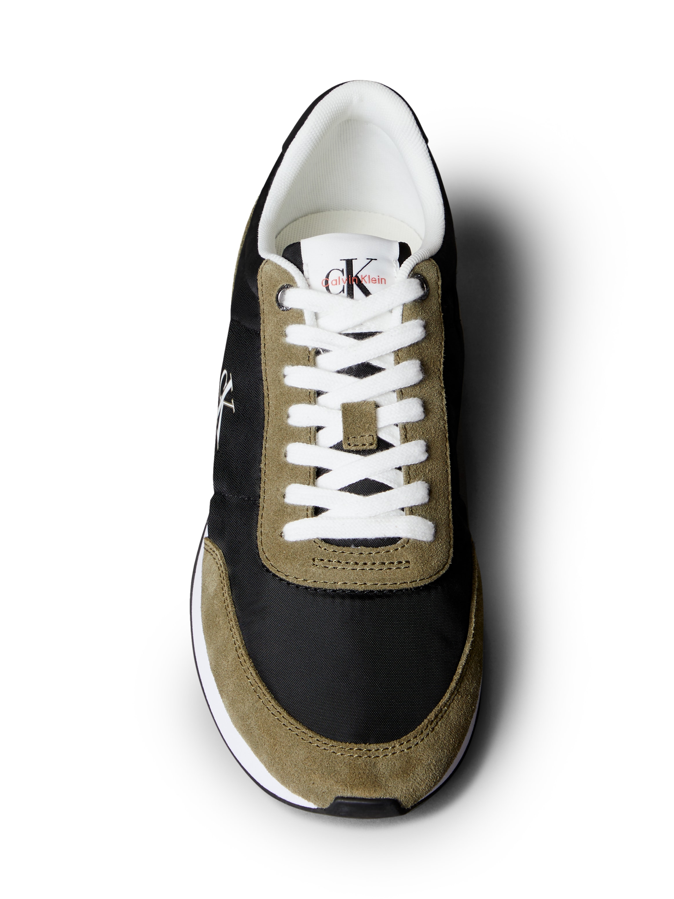 Calvin Klein Jeans Sneaker »RETRO RUNNER ESS MIX MAT«, Runner-Sneaker, Freizeitschuh, Halbschuh mit seitlichem CK-Logo