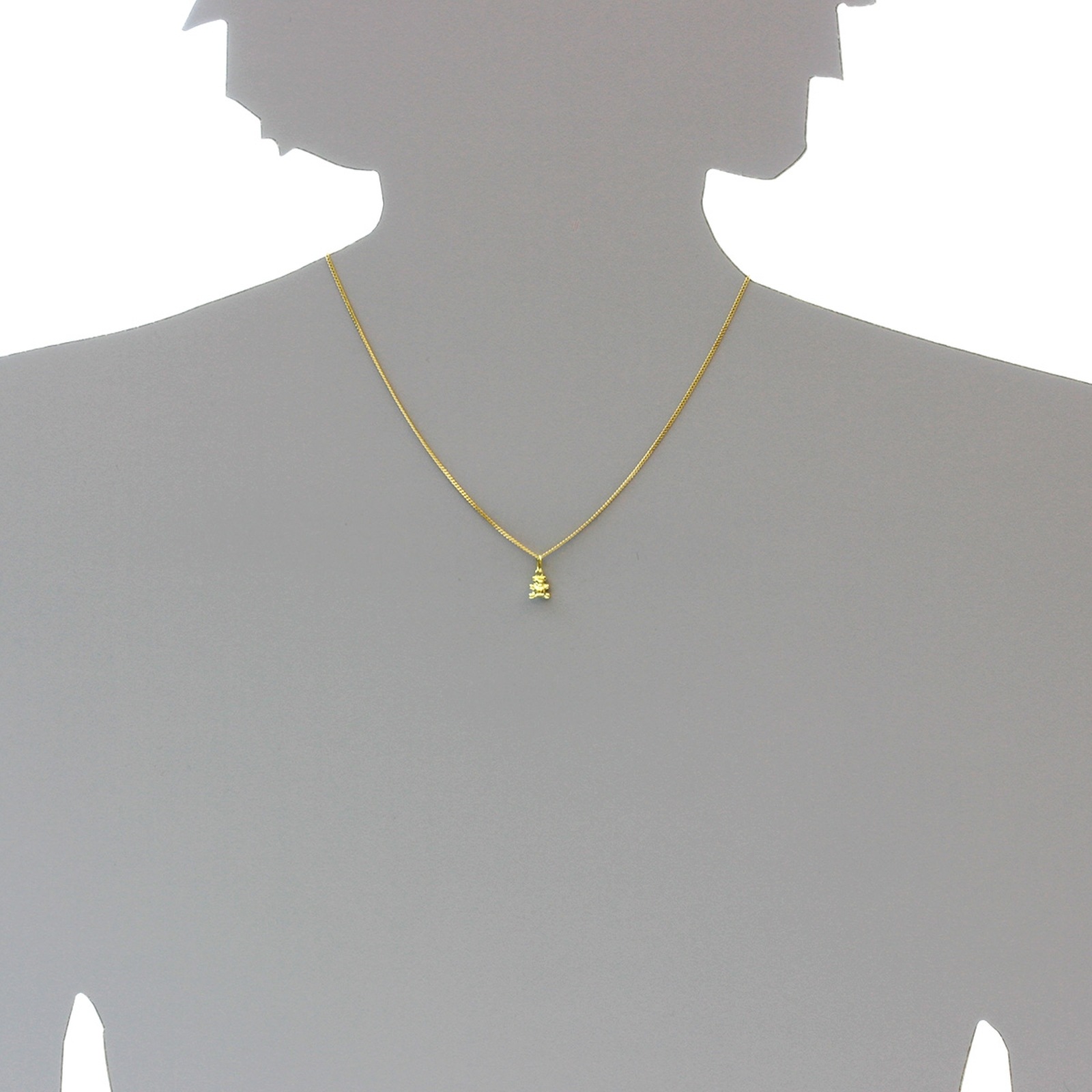 OSTSEE-SCHMUCK Kettenanhänger »- Teddy - Gold 333/000 -,«