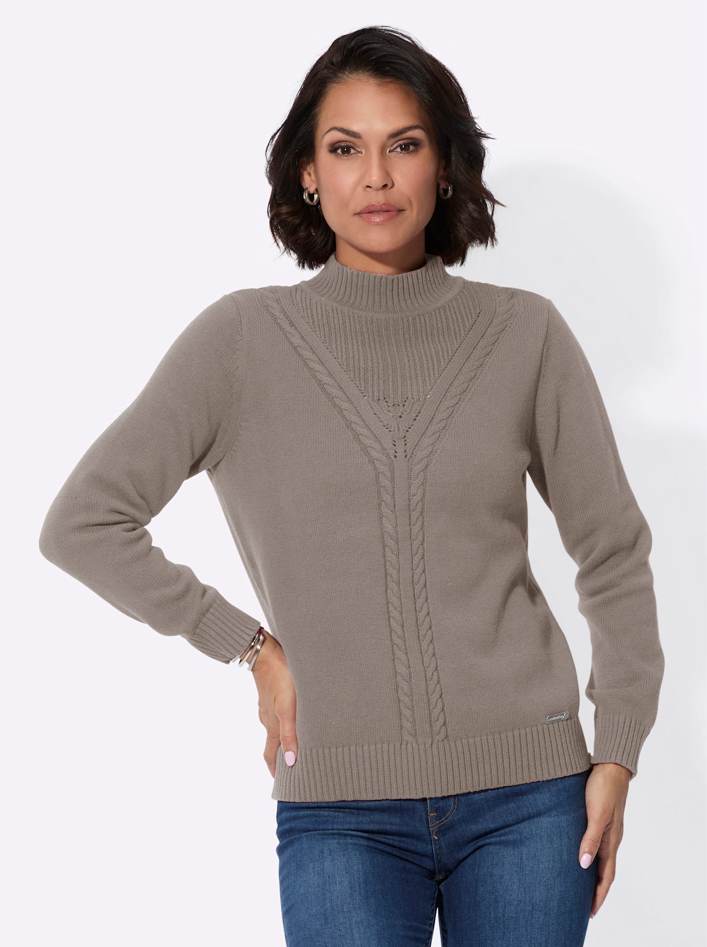 Casual Looks Stehkragenpullover »Pullover«