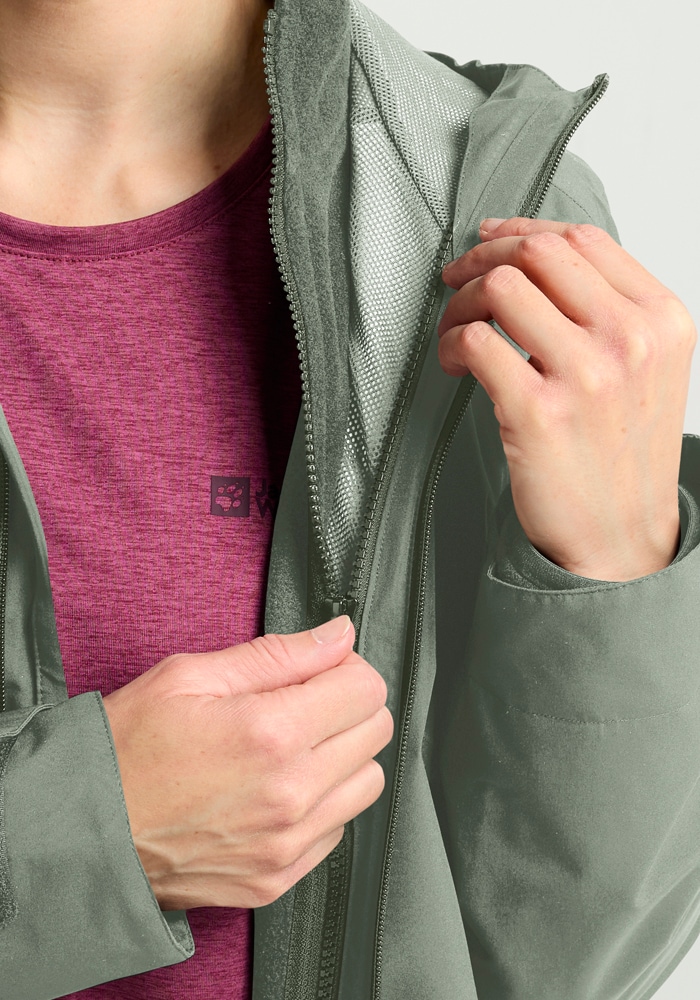 Jack Wolfskin 3-in-1-Funktionsjacke »MOONRISE 3IN1 JKT W«, mit Kapuze