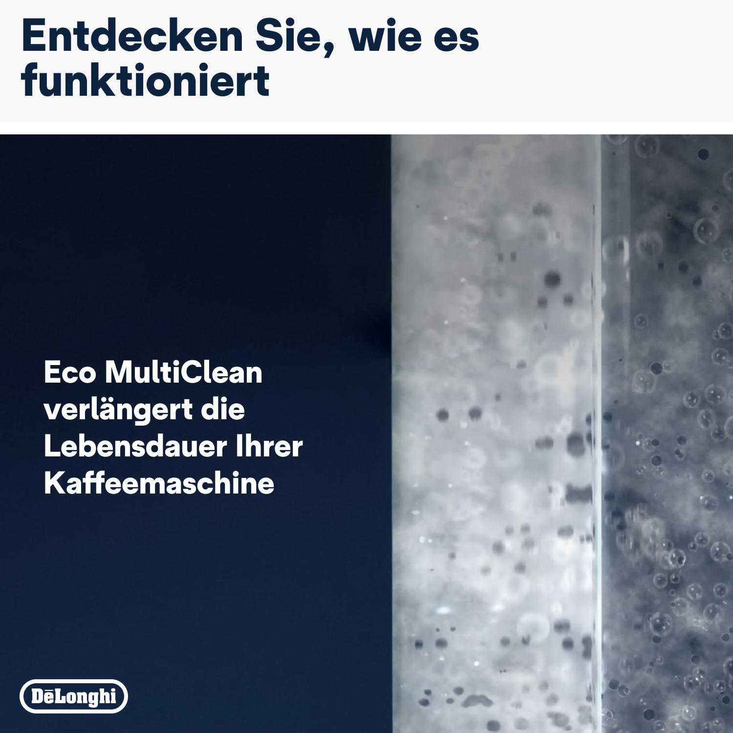 De'Longhi Milchkreislauf-Reiniger »DLSC550 Eco MultiClean« Auch für Außenflächen & abnehmbare Teile ihrer Kaffeemaschine geeignet