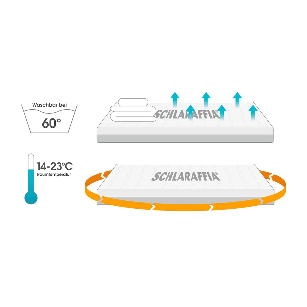Schlaraffia Gelschaummatratze »GELTEX® Quantum Touch 200«, 20 cm hoch, Raumgewicht: 45 kg/m³, (1 St.)