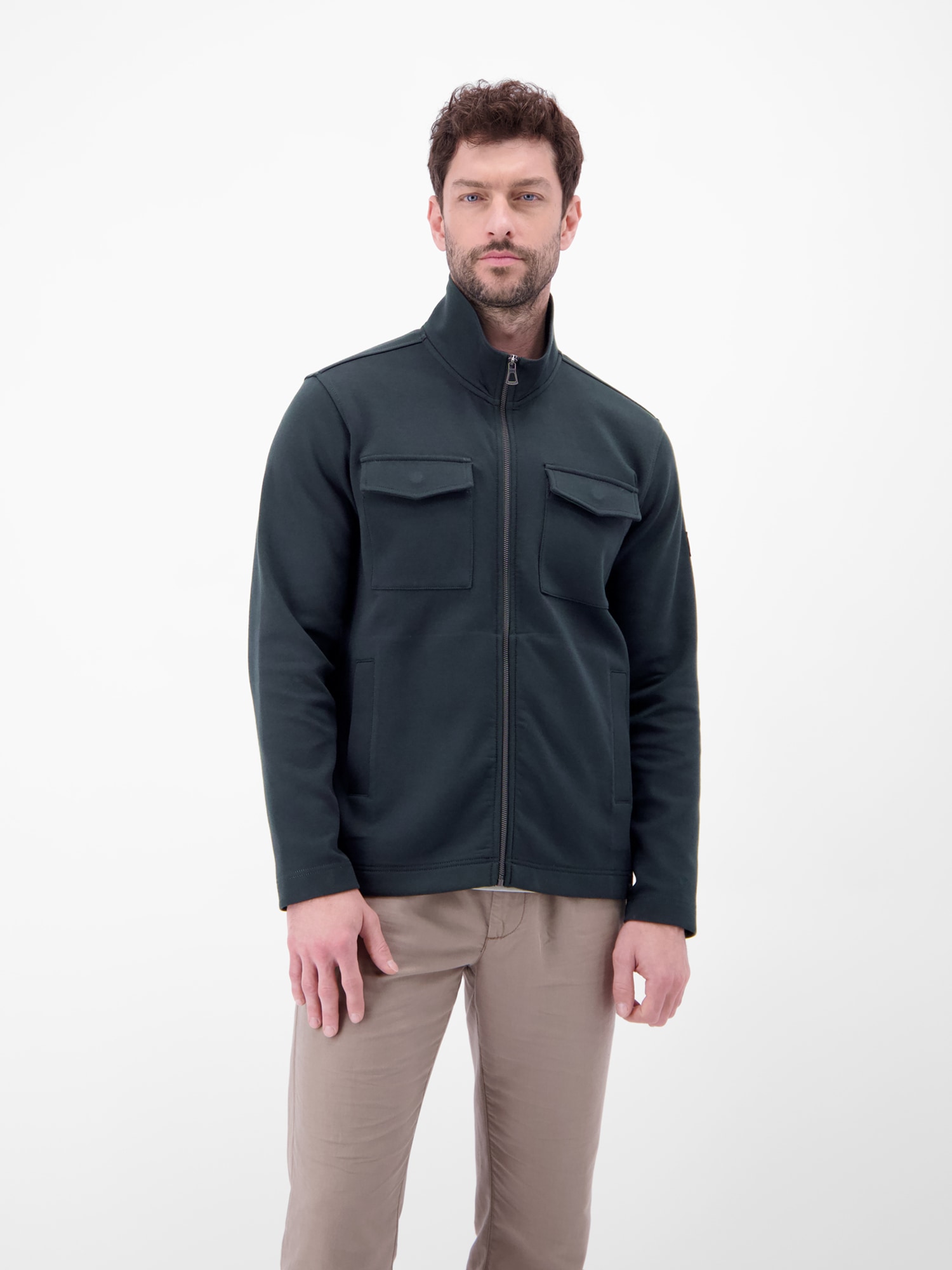 LERROS Sweatjacke »Sweatjacke mit Brusttaschen«