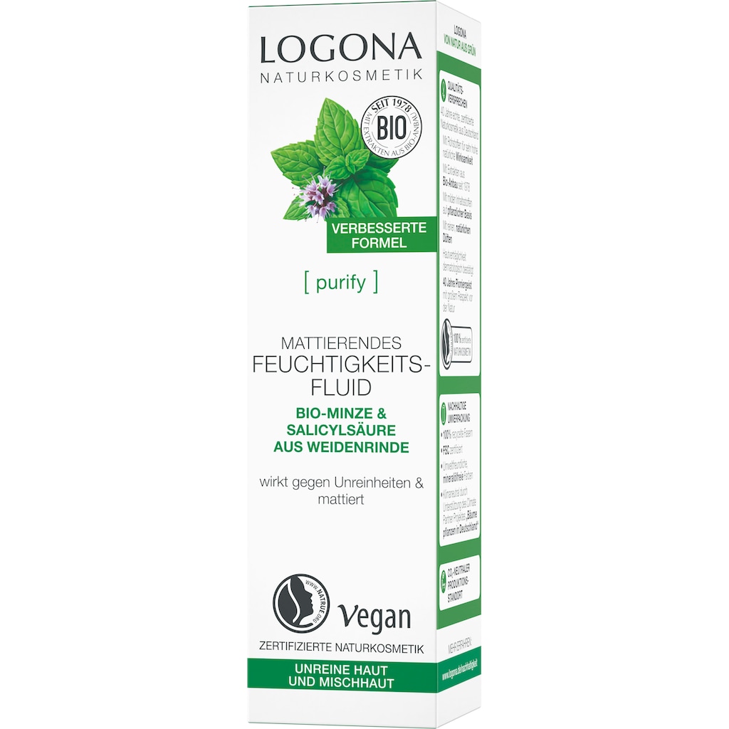 LOGONA Gesichtsfluid »Logona purify Matt Feuchtigkeitsfluid«