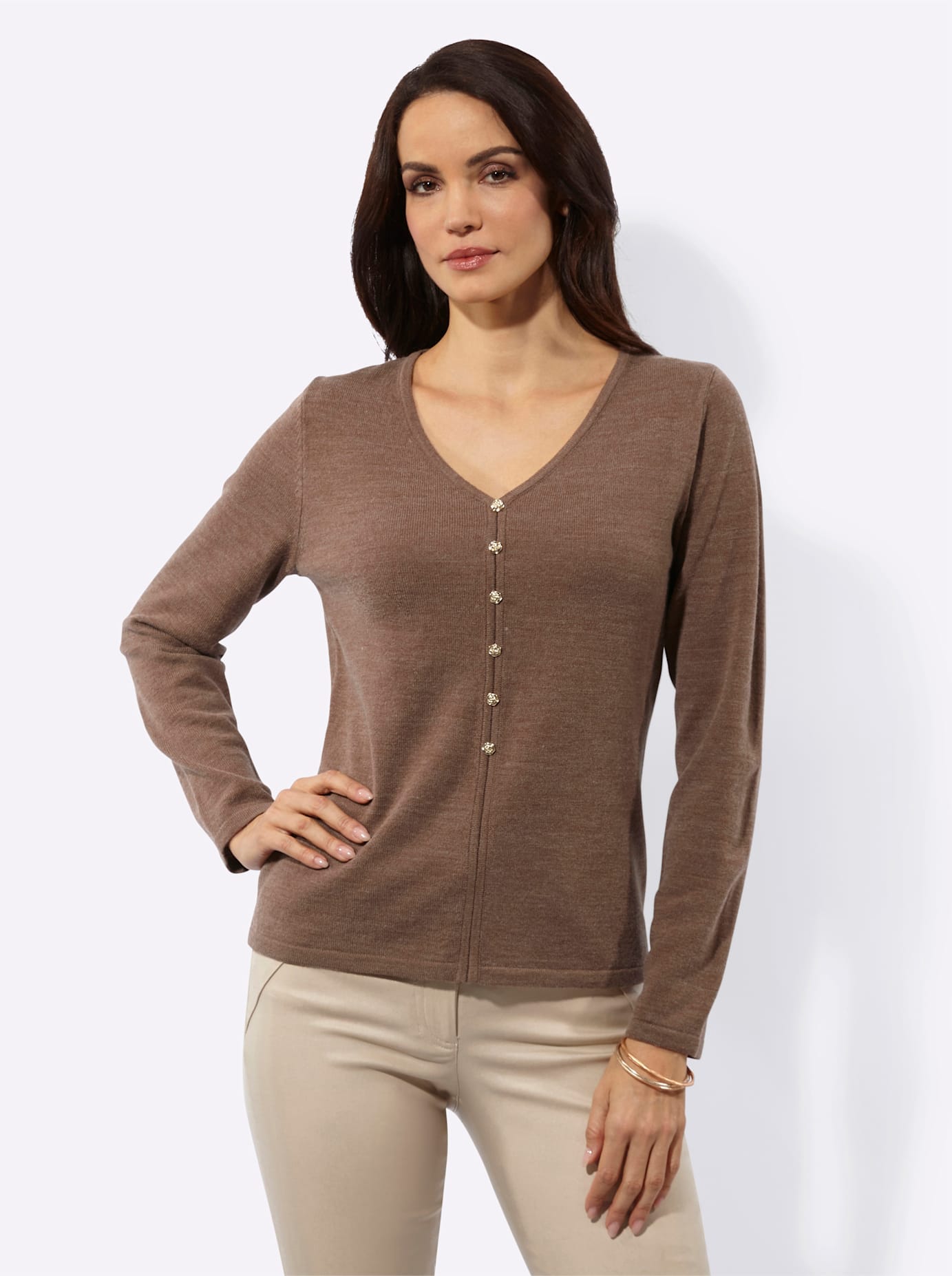 creation L Strickpullover »Woll-Mix-Pullover«