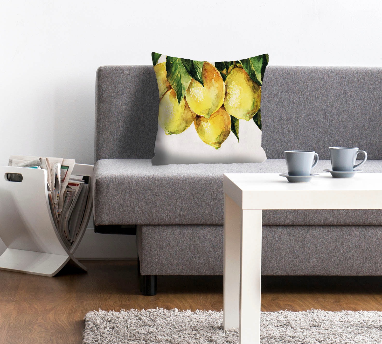 queence Dekokissen »Philipp«, Kissenhülle,Zitronen,Fruchtmotiv,Sommerlich,Gelb,Frisch,Naturdesign