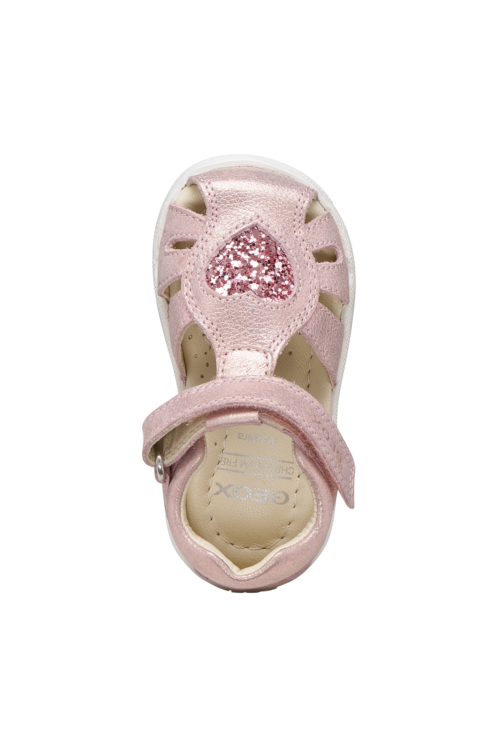 Geox Lauflernschuh »B SANDAL MACCHIA GIR«  Babyschuh mit Klettverschluss, Größenschablone zum Download
