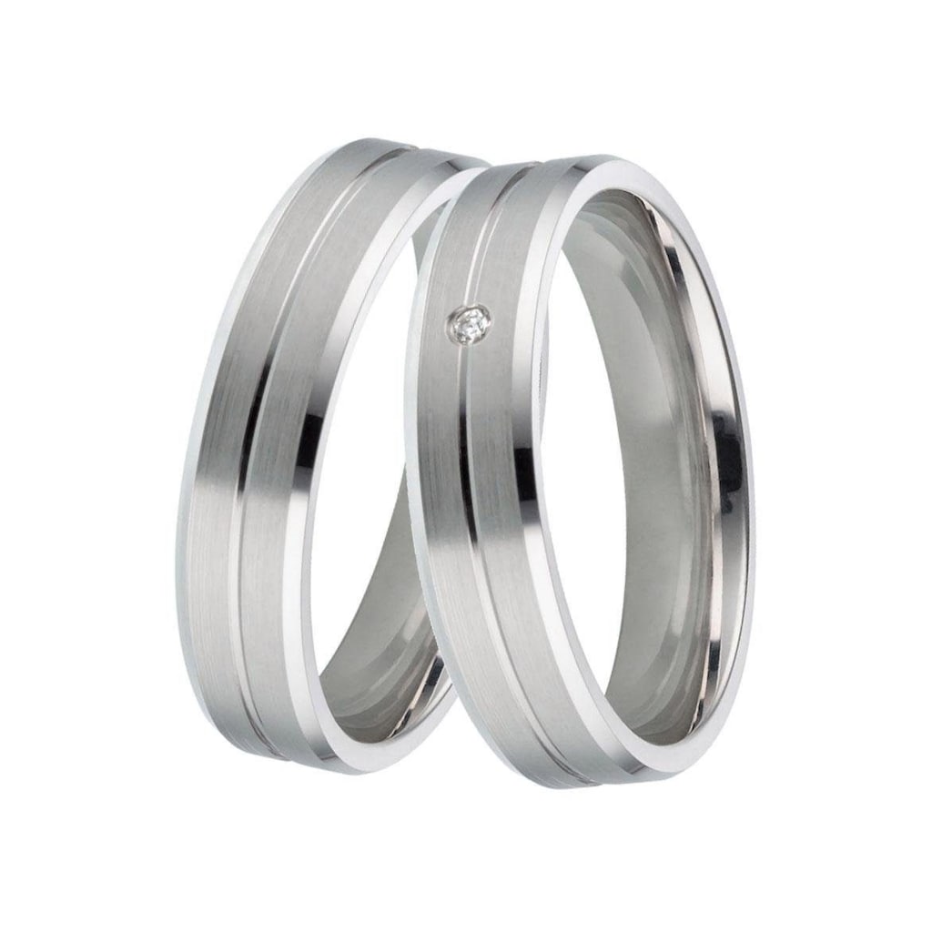 DOOSTI Trauring »Schmuck Geschenk Silber 925 Trauring Ehering Partnerring LIEBE«