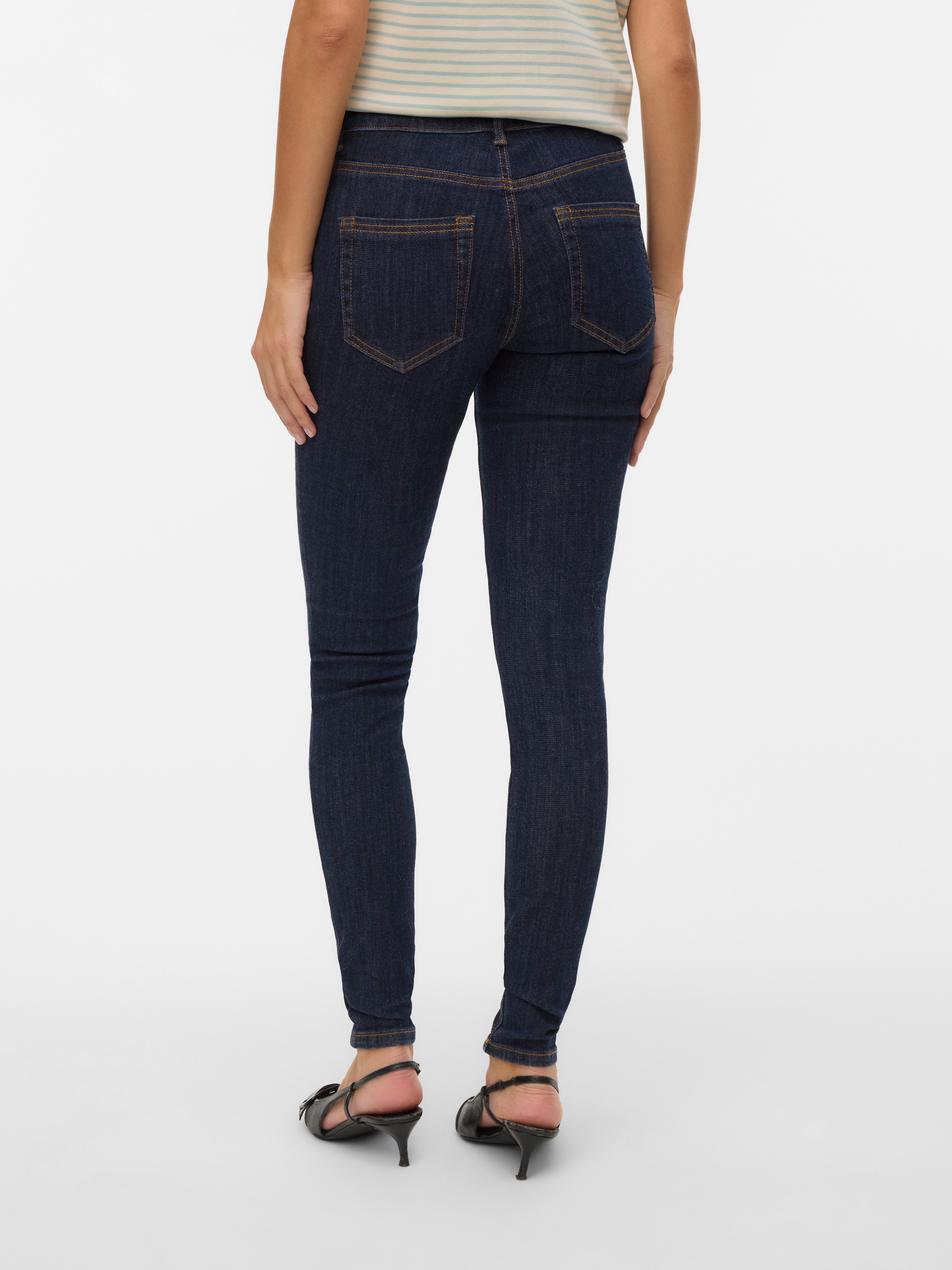 Vero Moda Skinny-fit-Jeans »VMFLASH MR SKINNY JEANS LI3190 NOOS« Baumwollmischung, skinny fit