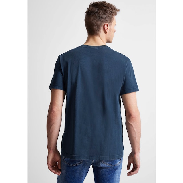 STREET ONE MEN T-Shirt, mit hüftbedeckender Länge online bestellen bei OTTO