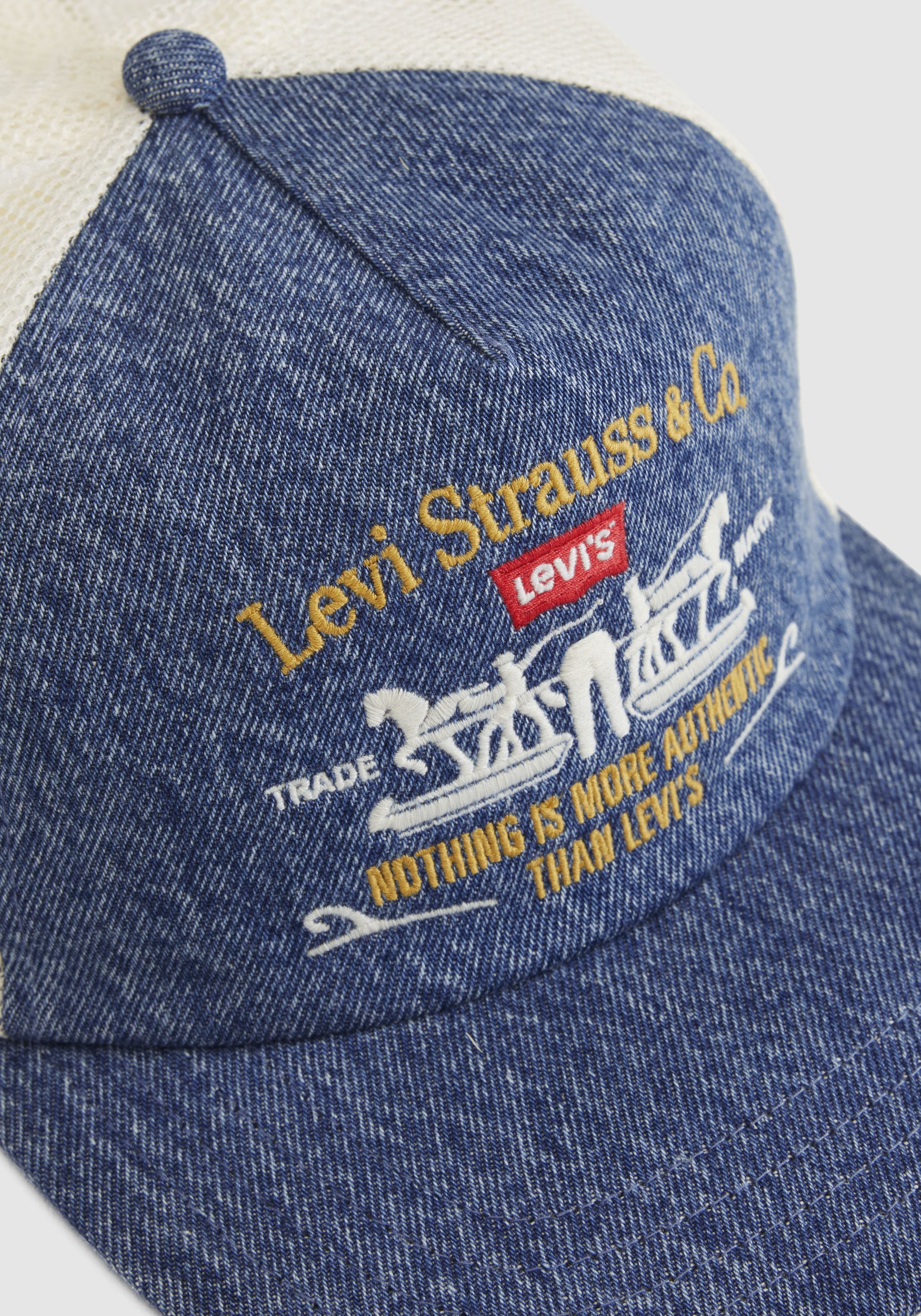 Levi's® Trucker Cap »SADDLEMAN TRUCKER« mit Netz und festem Schirm - verstellbar