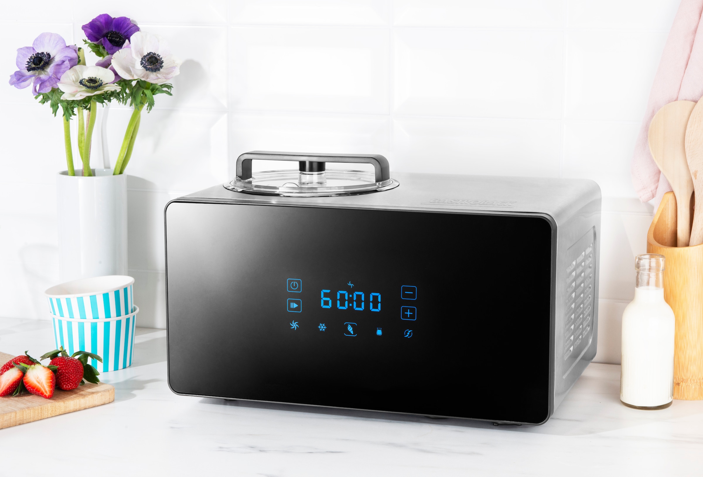 Gastroback Eismaschine »42900, Design Advanced Control« 150 W 2-in-1 Eismaschine und Joghurtbereiter