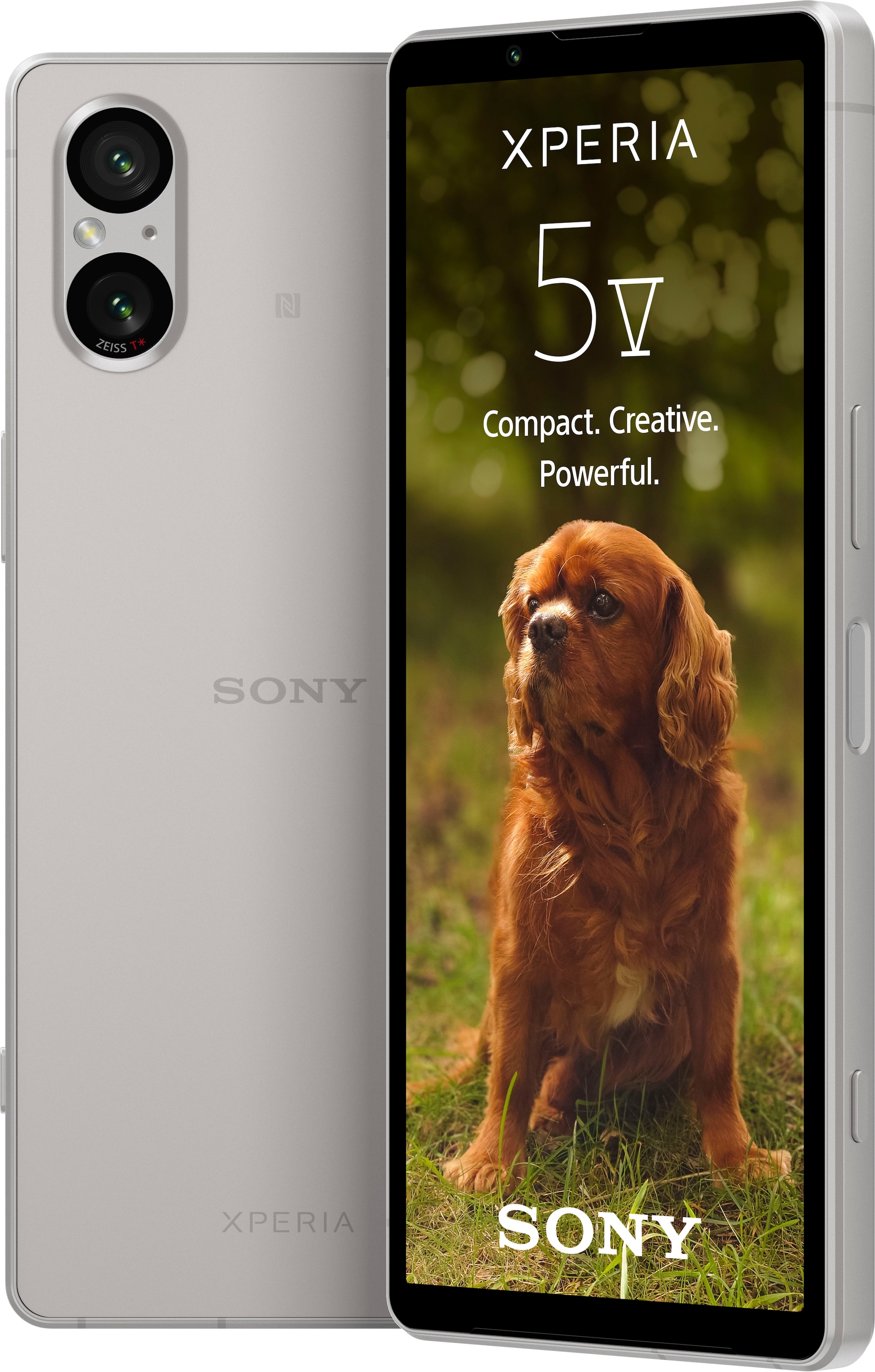 Sony Smartphone »XPERIA 5V«, platin-silber, 15,49 cm/6,1 Zoll, 128 GB Speicherplatz, 12 MP Kamera