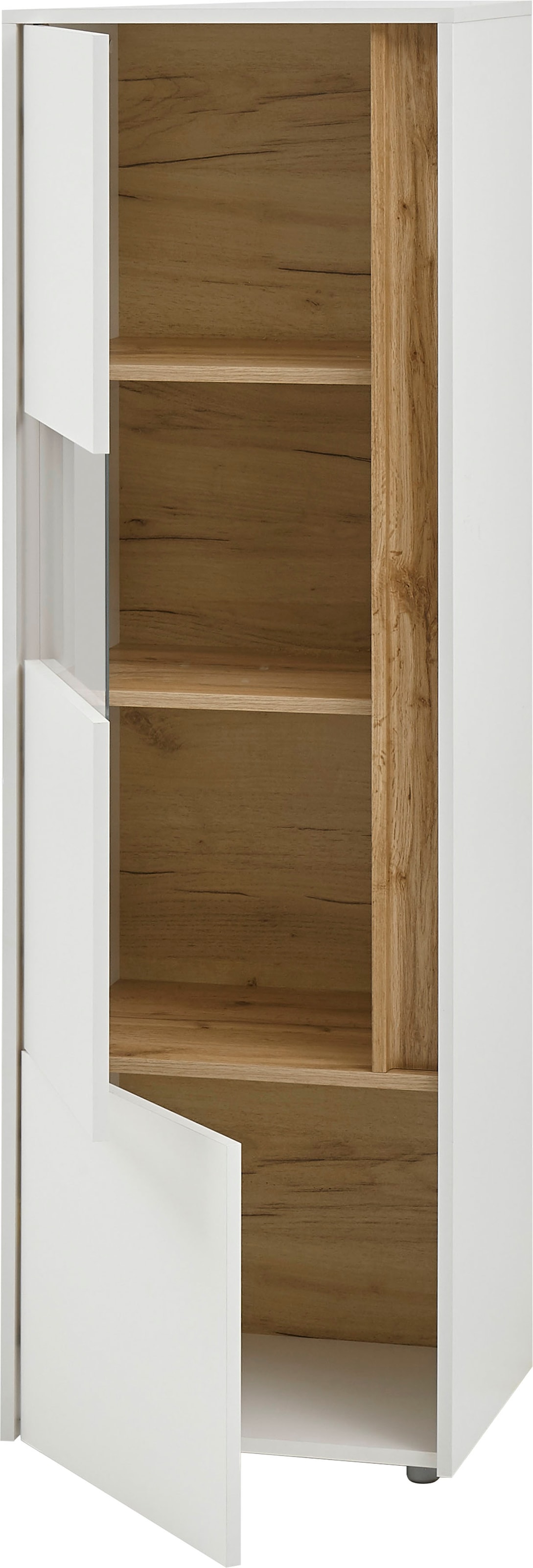 INOSIGN Wohnwand »City/Giron, moderne Anbauwand, Komplettset in vielen Farben verfügbar«, (Set, 3 St.), enthält eine Vitrine & zwei Hängeschränke
