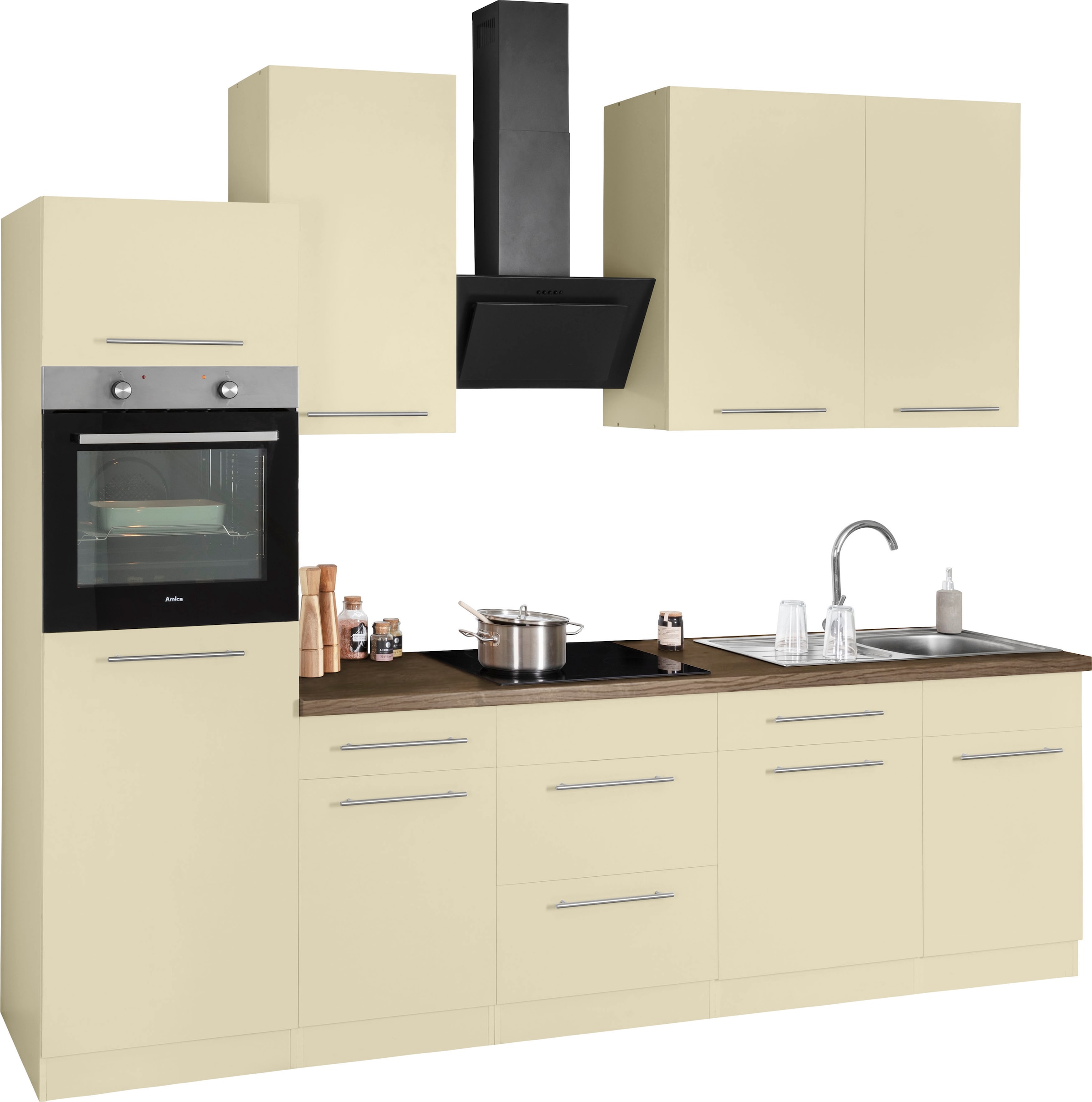 wiho Küchen Küchenzeile »Unna« ohne E-Geräte, Breite 280 cm