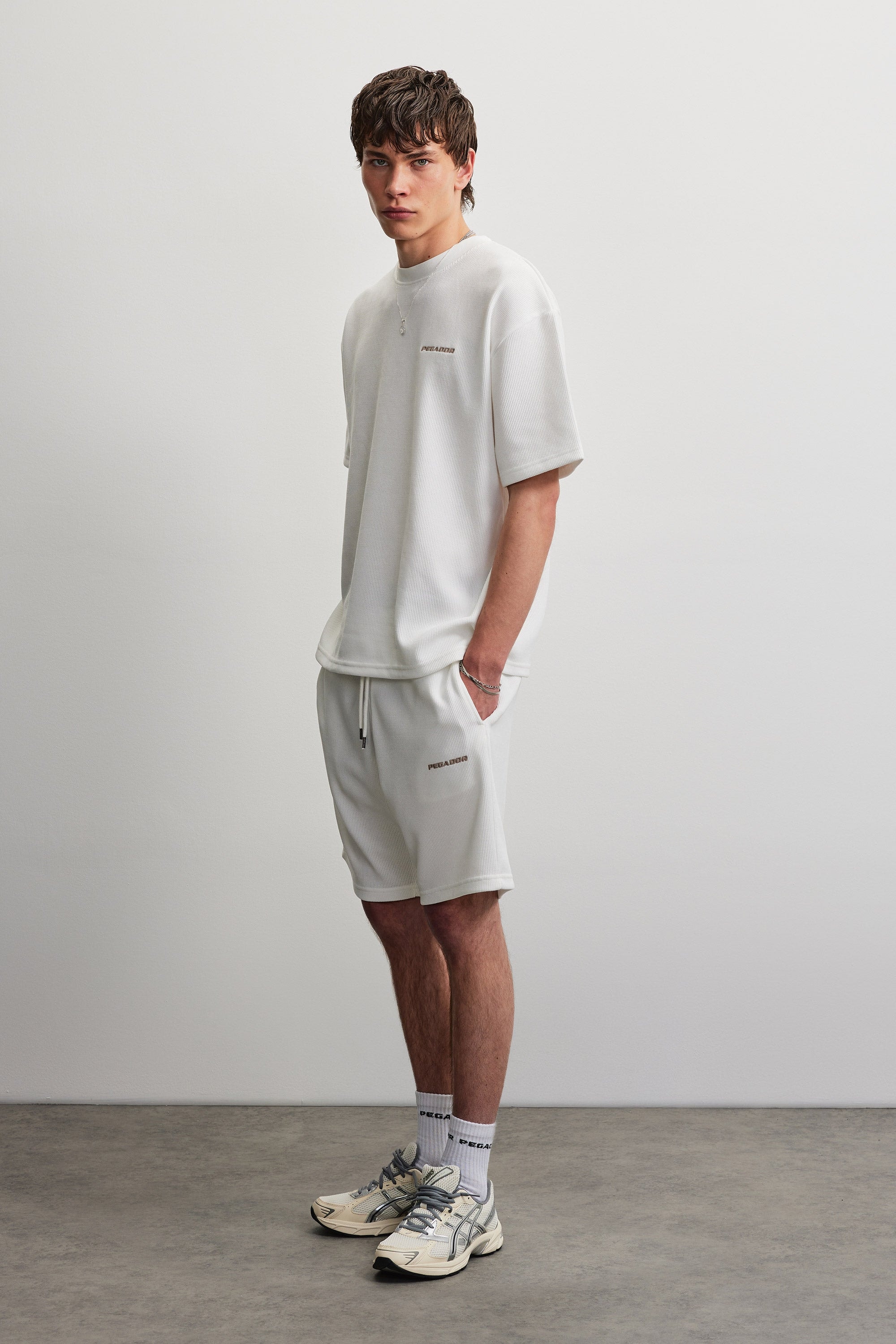 PEGADOR Rundhalsshirt »LAGOS OVERSIZED SOFT RIB TEE« Baumwolle, oversize fit