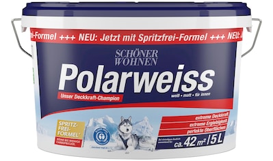 SCHÖNER WOHNEN-Kollektion Wandfarbe »Polarweiss«, 5 l, starke Deckkraft kaufen