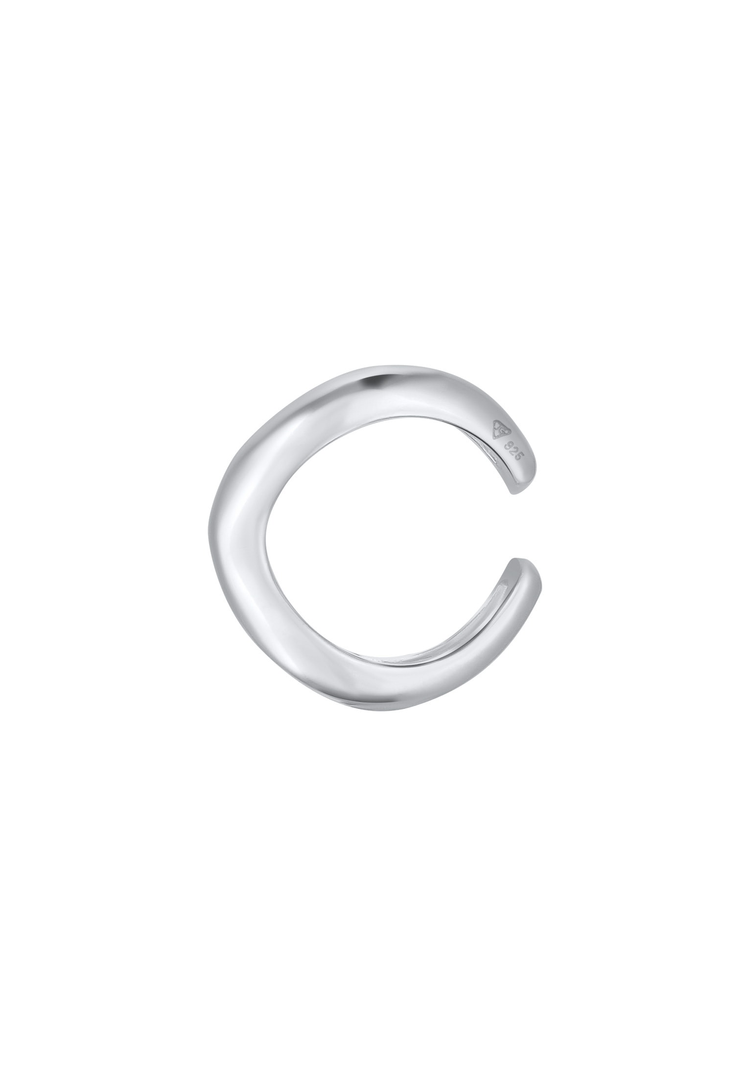 Elli Ohrklemme »Ohrringe Earcuff Single Ohrklemme Wellen Design 925 Silber«