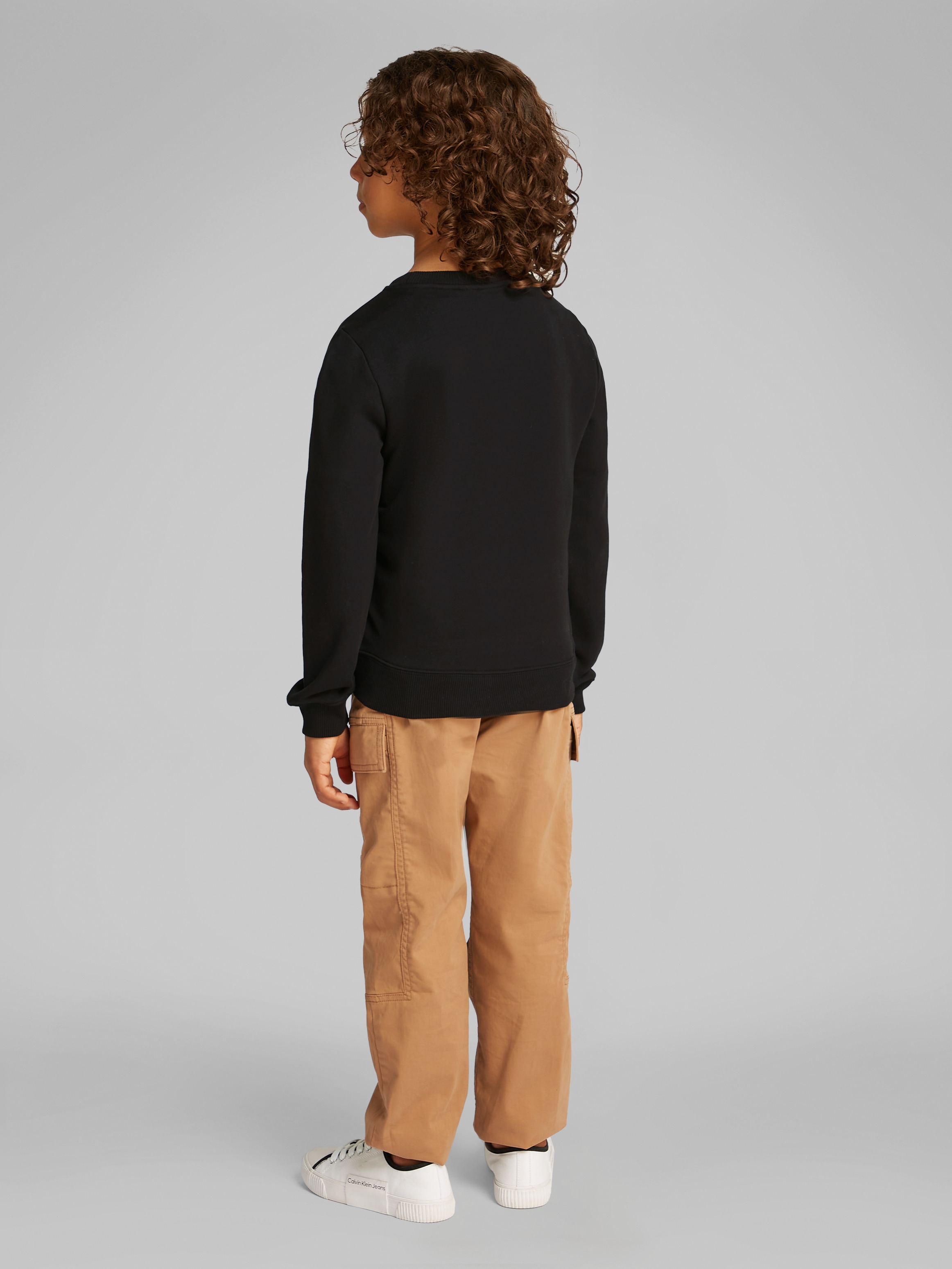 Calvin Klein Jeans Sweatshirt »CK Monogram Terry Cn«, für Kinder bis 16 Jahre und mit Logodruck
