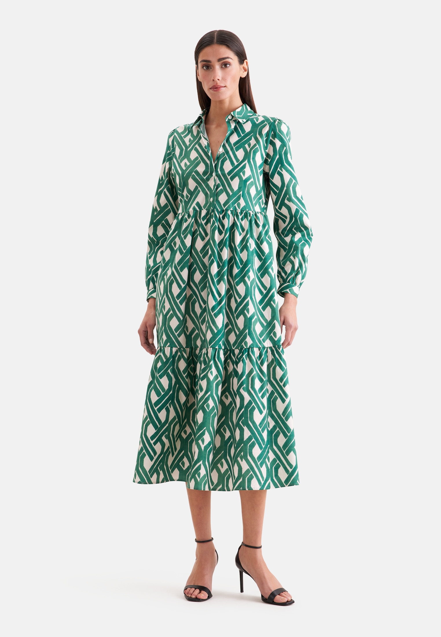 seidensticker Sommerkleid 1/1 Kragen Druck