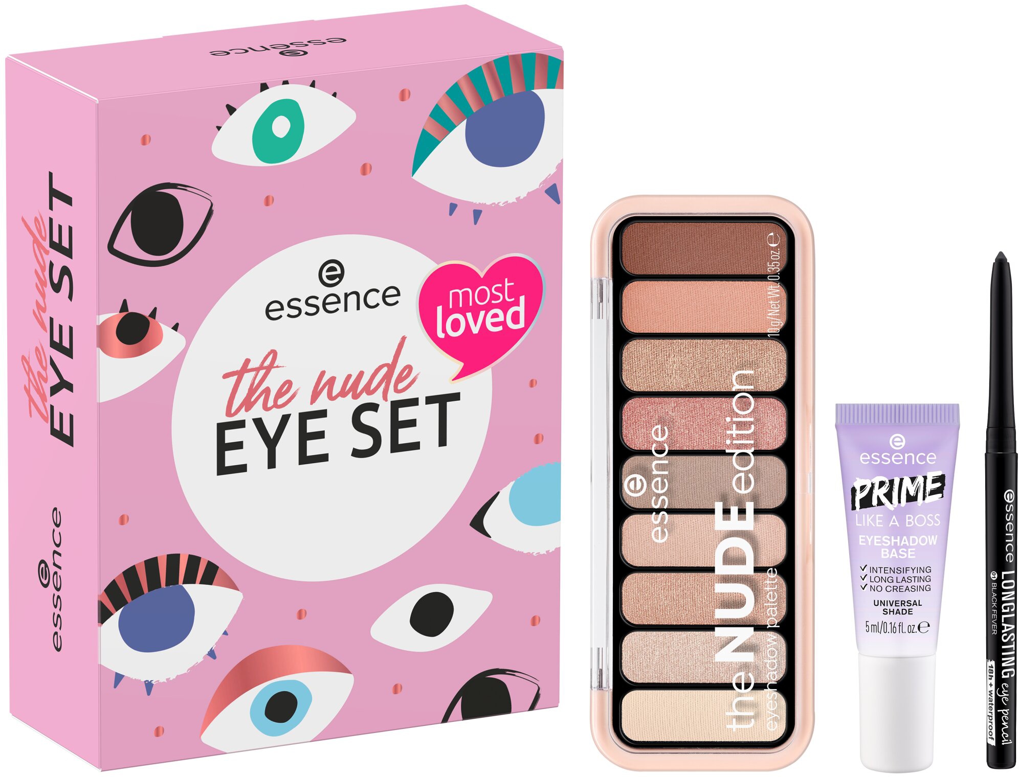 Essence Augen-Make-Up-Set »the nude eye set«, (Set, 3 tlg.),  Lidschattenpalette und Kajal, vegan kaufen online bei OTTO