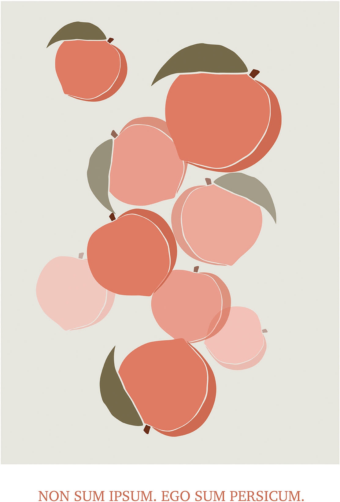Komar Wandbild »Cultivated Peaches«, (1 St.), Deutsches Premium-Poster Fotopapier mit seidenmatter Oberfläche und hoher Lichtbeständigkeit. Für fotorealistische Drucke mit gestochen scharfen Details und hervorragender Farbbrillanz.
