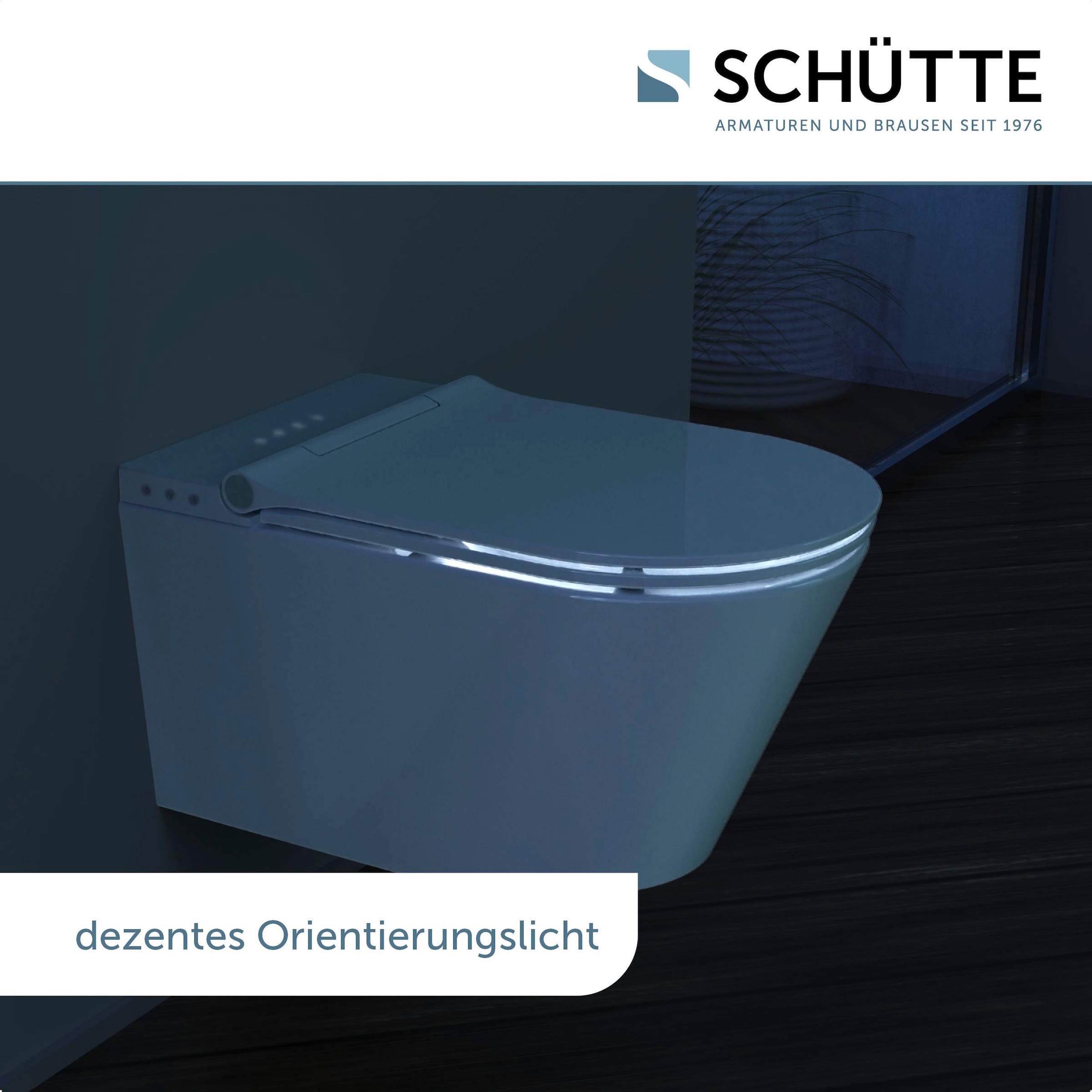Schütte Dusch-WC »CESARI«, spülrandlos, Bidet-Funktion, Absenkautomatik, Geruchsabsaugung