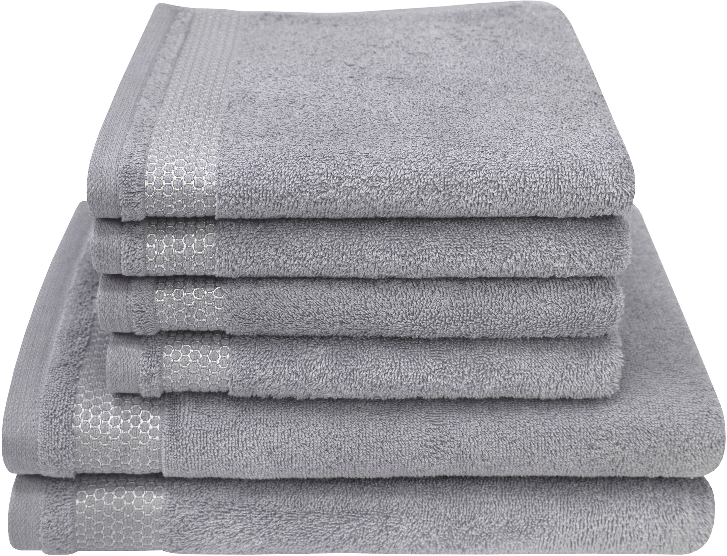 Dyckhoff Handtuch Set »Gloss« Set 6 Stk. Walkfrottier 4 Handtücher (50x100cm), 2 Duschtücher (70x140cm)