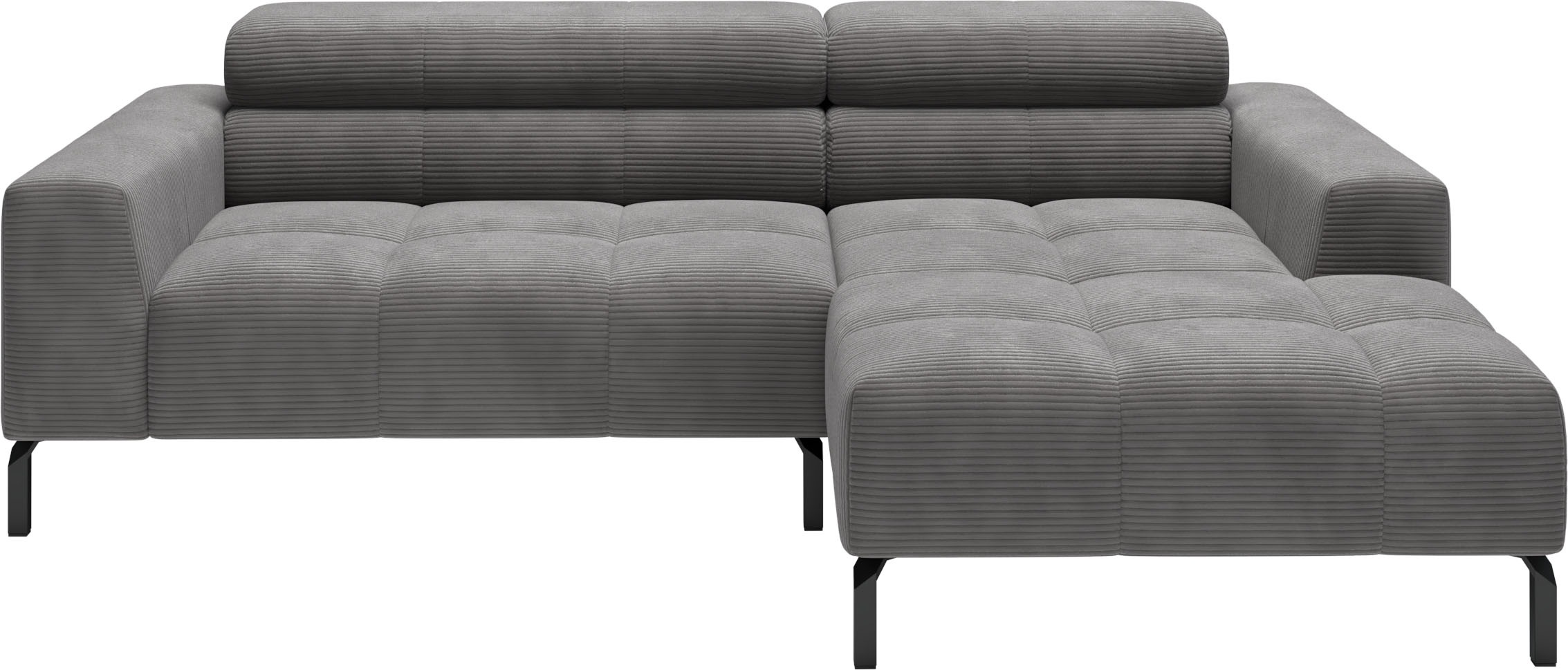 Home affaire Ecksofa »Claya, 223 cm breit, L-Form, Kopfteilverstellung« Moderne Steppung, weicher Polsteraufbau & saugroboterfreundliche Höhe