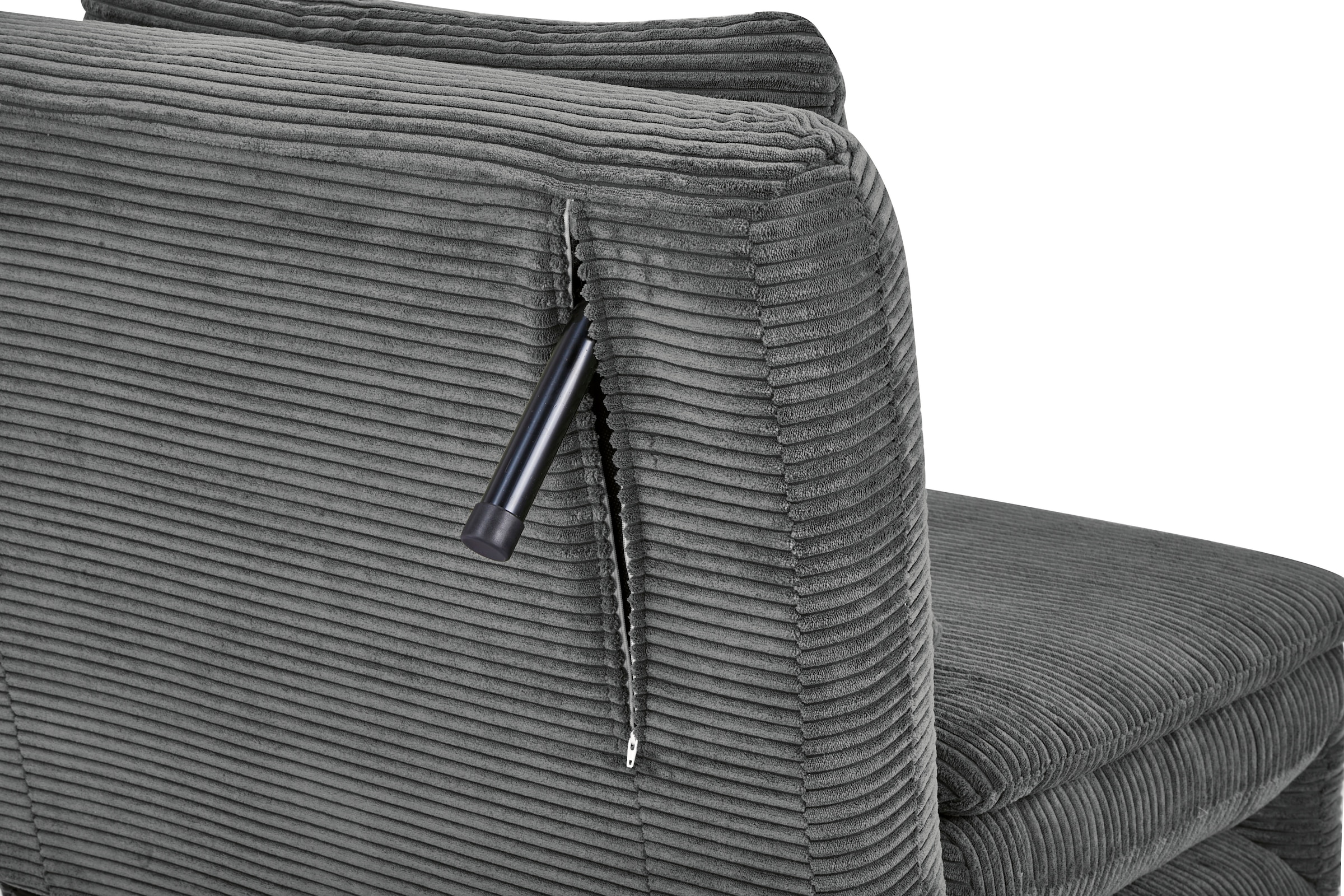 INOSIGN Sessel »AINSLEY« wandelbar zum Gästebett, Schlafsofa, Webstoff u. Cord-Bezug
