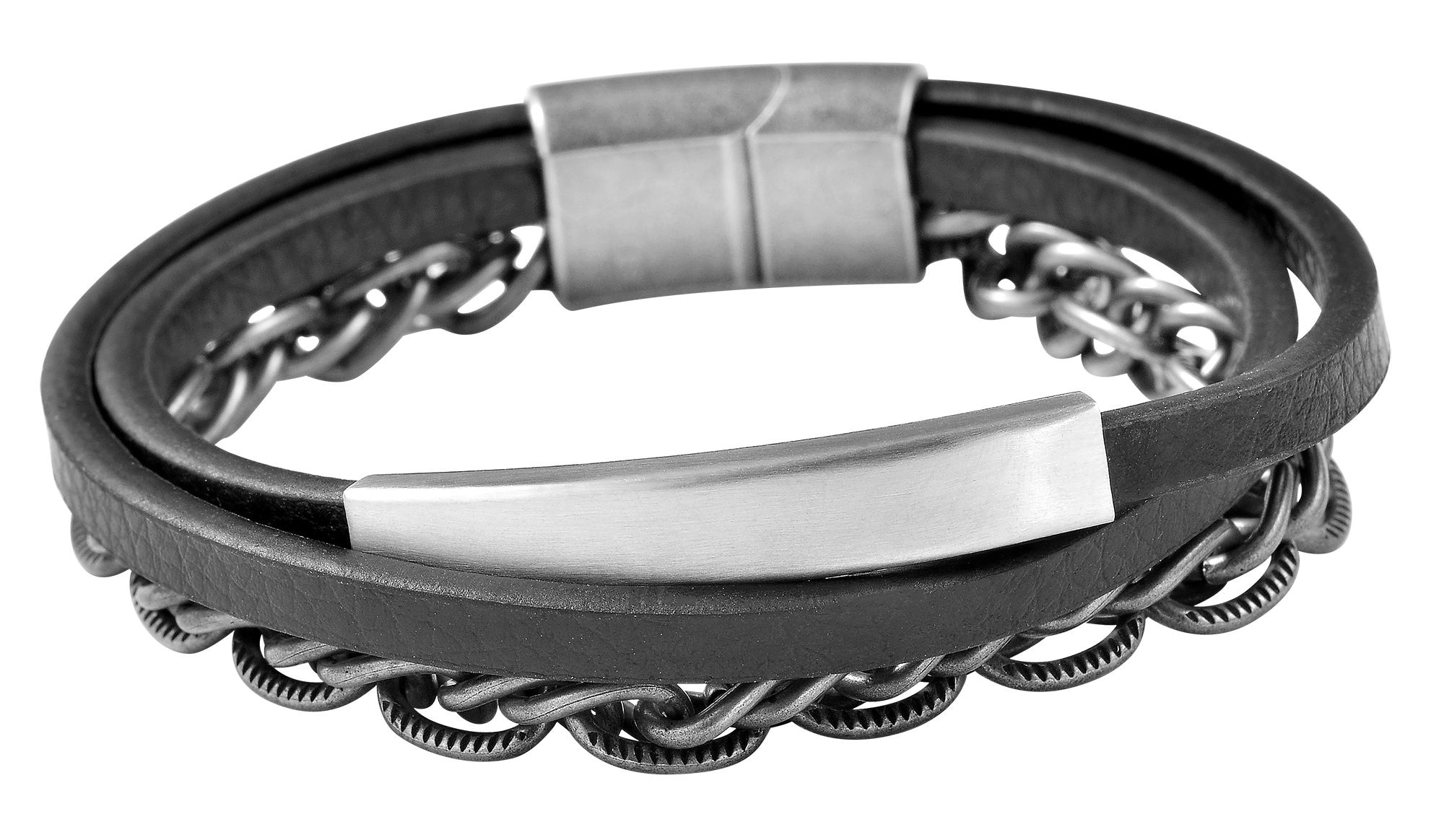 Adelia´s Armband »Unisex Armband aus Leder 21 cm«