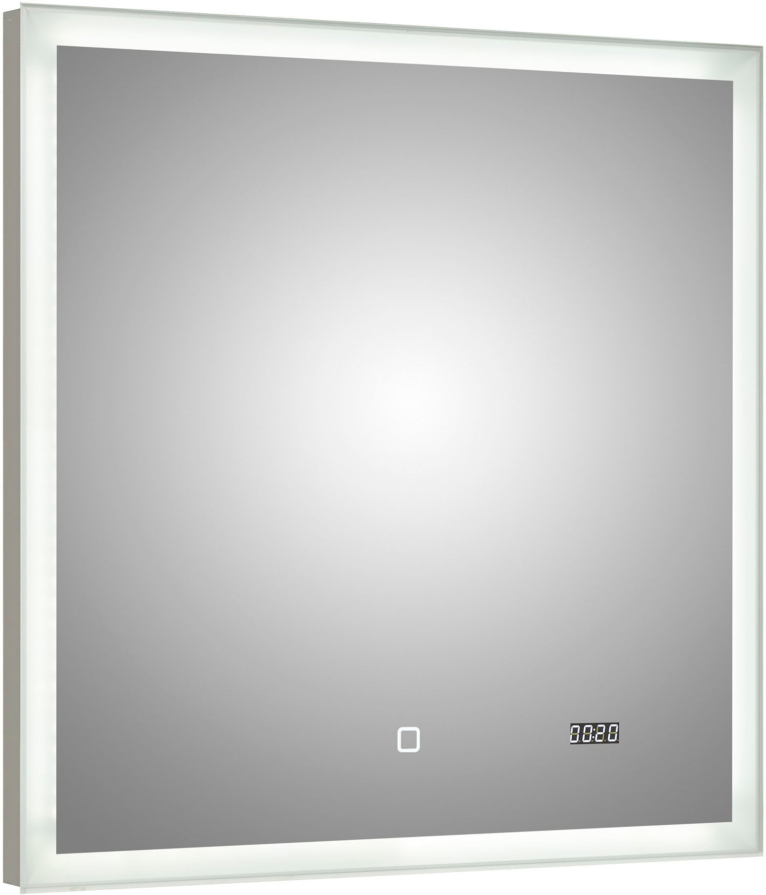 Saphir Badmöbel-Set »Quickset 5-teilig, Keramik-Aufsatzbecken mit LED-Spiegel« 7 Stk. tlg.