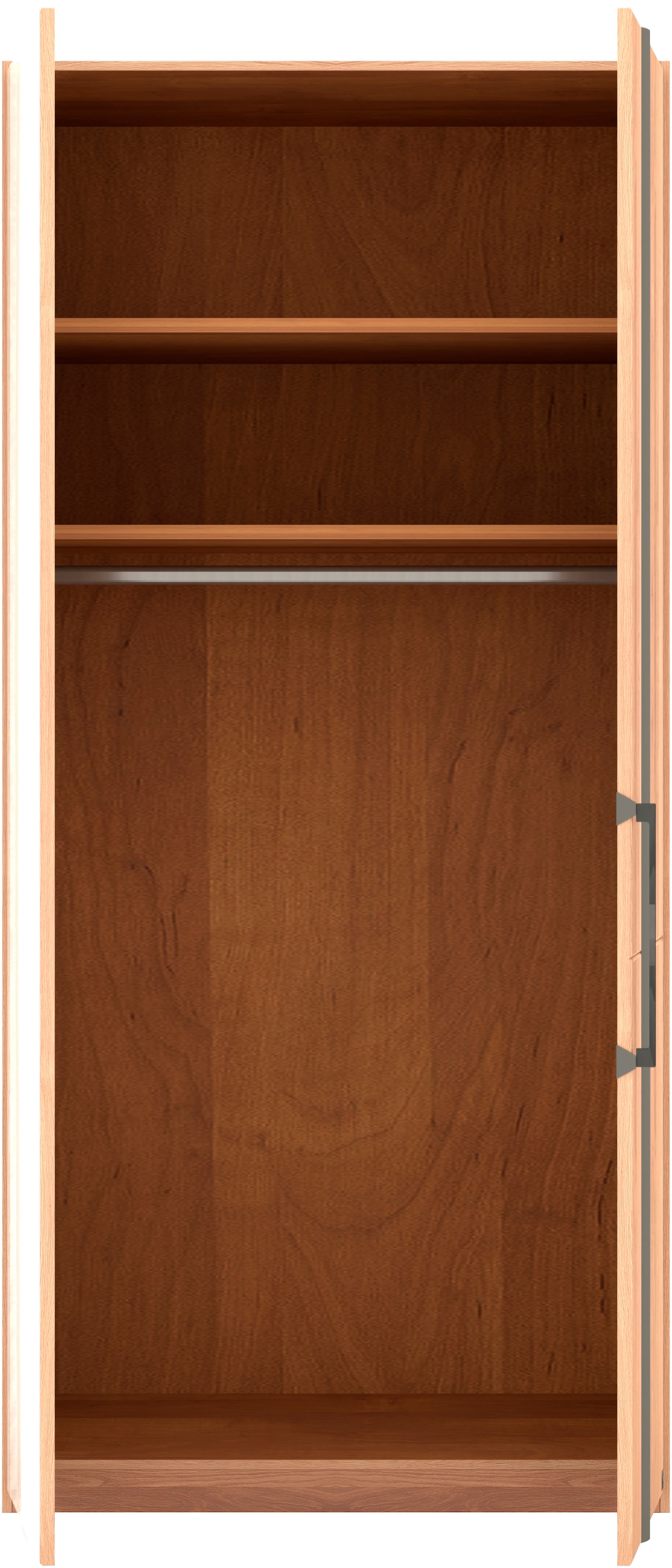 Musterring Drehtürenschrank »Sorrent, Kleiderschrank, Schrank, teilmassiv Eiche«, (mit Türdämpfern, in 5 Breiten & 2 Höhen, extra Böden, MADE IN GERMANY), Türen Eiche massiv oder als Parsol-Bronze-Spiegel, verschiedene Maße