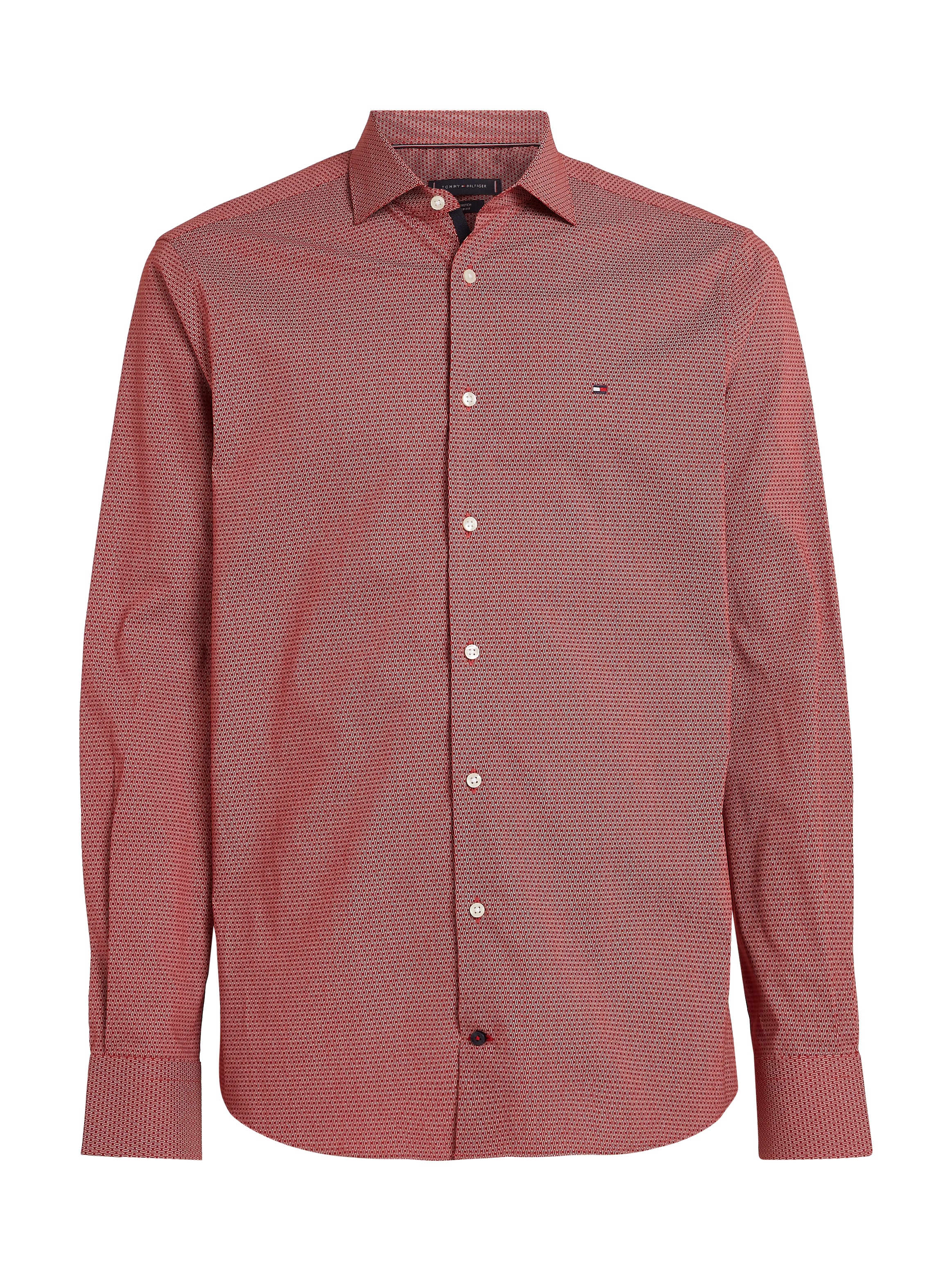 Tommy Hilfiger Businesshemd »CL STRETCH GEO PRINT SF SHIRT«, mit Minimal-Print