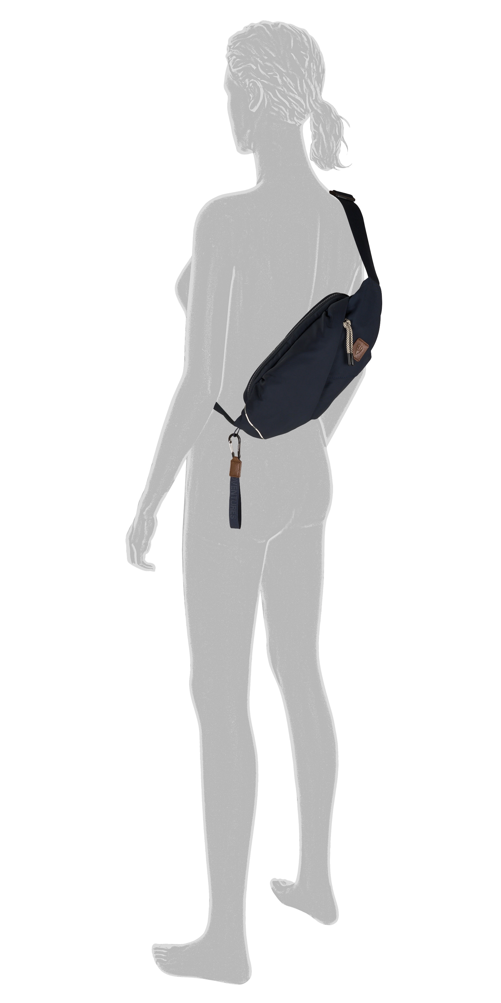 camel active Bauchtasche »Aurum« aus recyceltem Polyester in Nylonstruktur, leicht & mit feinen Details