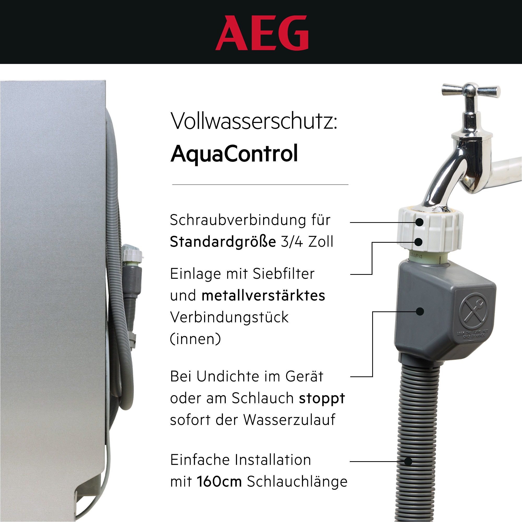 AEG vollintegrierbarer Geschirrspüler 6000 »GI620C2SC« Spülmaschine – starke Sprühabdeckung, viel Platz & sauber